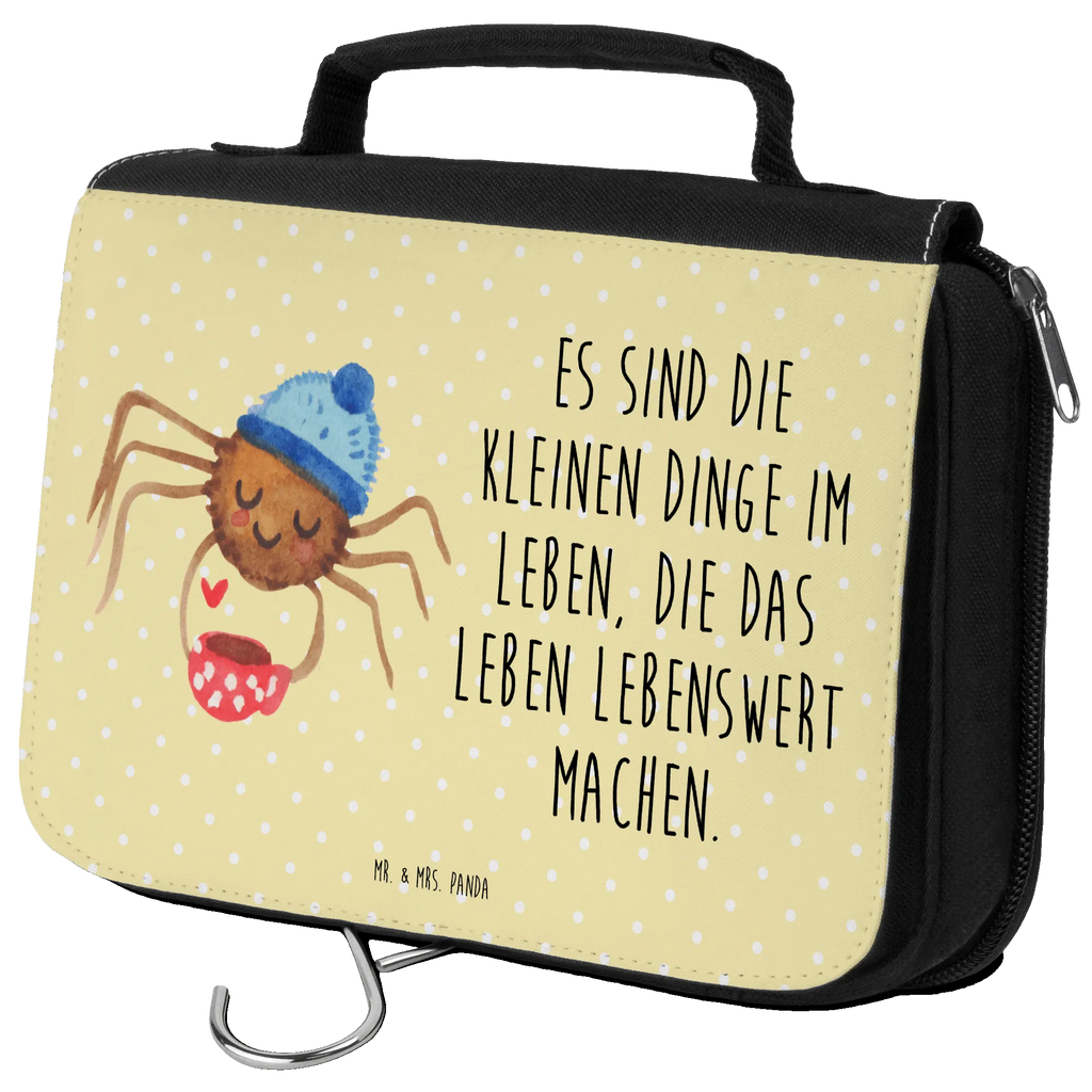 Kulturbeutel Spinne Agathe Kaffee Waschbeutel, Toilettentasche, beautycase, Kulturbeutel, badtasche, Waschtasche, Schminkbeutel, Kosmetiktasche, Schminktasche, Kulturbeutel Waschbar, hygienebeutel, hygienetasche, Kulturtasche, Reisebeutel, Necessaire, Spinne, Agathe, Videos, Merchandise, Spinne Agathe, Lebensweisheiten, Morgen, Kaffee, Weiser Spruch, Morgenmuffel