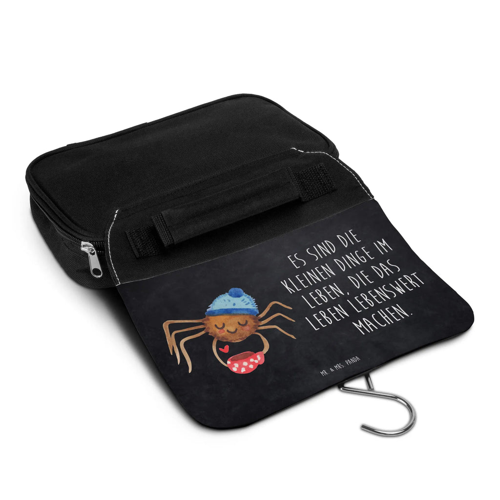 Kulturbeutel Spinne Agathe Kaffee Waschbeutel, Toilettentasche, beautycase, Kulturbeutel, badtasche, Waschtasche, Schminkbeutel, Kosmetiktasche, Schminktasche, Kulturbeutel Waschbar, hygienebeutel, hygienetasche, Kulturtasche, Reisebeutel, Necessaire, Spinne, Agathe, Videos, Merchandise, Spinne Agathe, Lebensweisheiten, Morgen, Kaffee, Weiser Spruch, Morgenmuffel