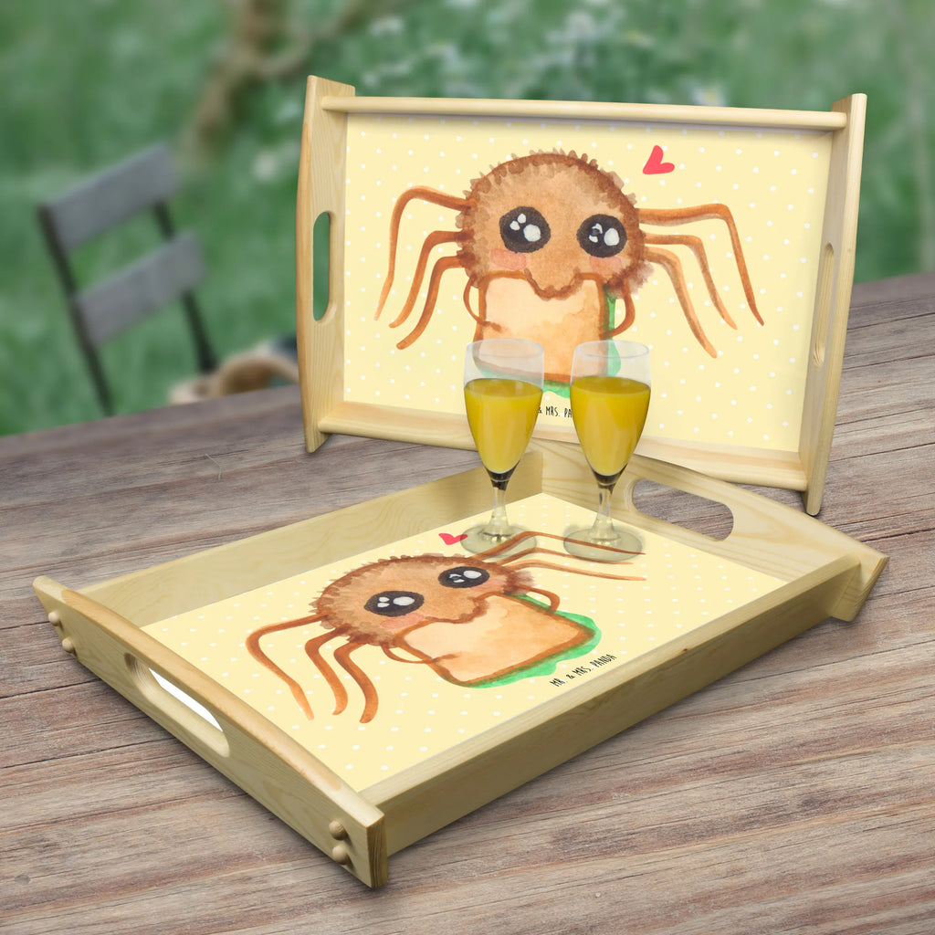 Serviertablett Spinne Agathe Sandwich Küchentablett, Tablett, Dekotablett, Frühstückstablett, Holztablett, Serviertablett, Spinne Agathe, Spinne, Agathe, Videos, Merchandise, Lebensfreude, Mut, Alles wird gut, Hungrig, Hunger, Verfressen, Glück