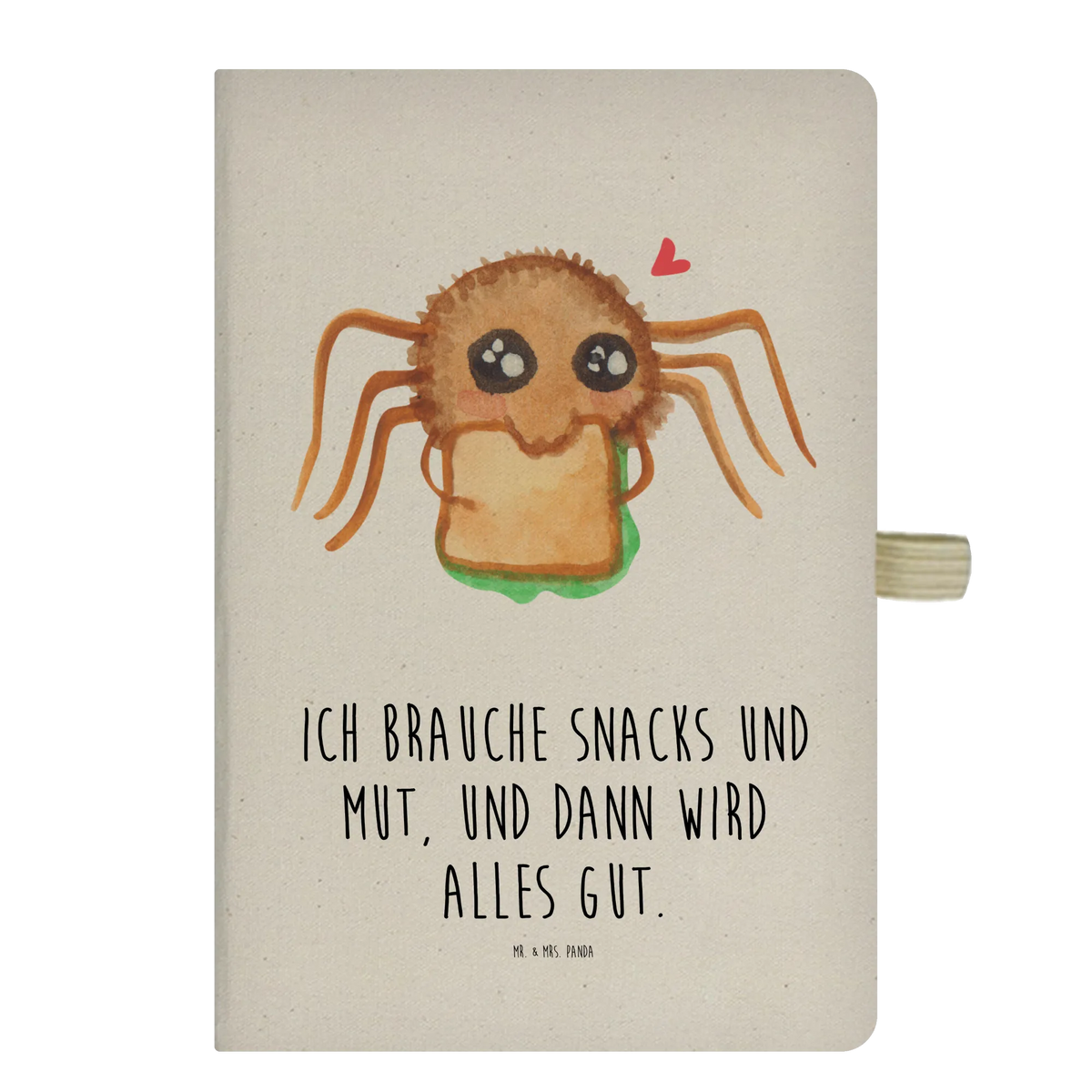 Cotton notebook Spider Agathe Sandwich Spider Agathe, Spider