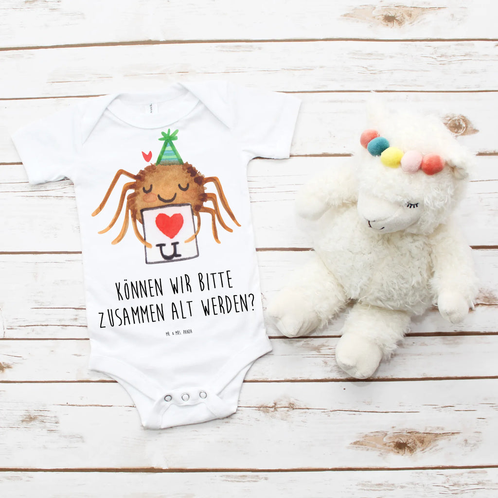 Baby Body Spinne Agathe Brief Baby-Strampler, Wickelbody, Baby Erstausstattung, Baby-Overall, Kurzarm-Strampler, Babystrampler, Baby-Romper, Babykleidung, Baby-Body, Strampler, Baby-Kleidung, Spinne Agathe, Spinne, Agathe, Videos, Merchandise, Treuebeweis, Heiratsantrag, Treuetest, Liebespaar, Liebesbeweis, Verliebt, Ich Liebe dich, Liebesgeschenk