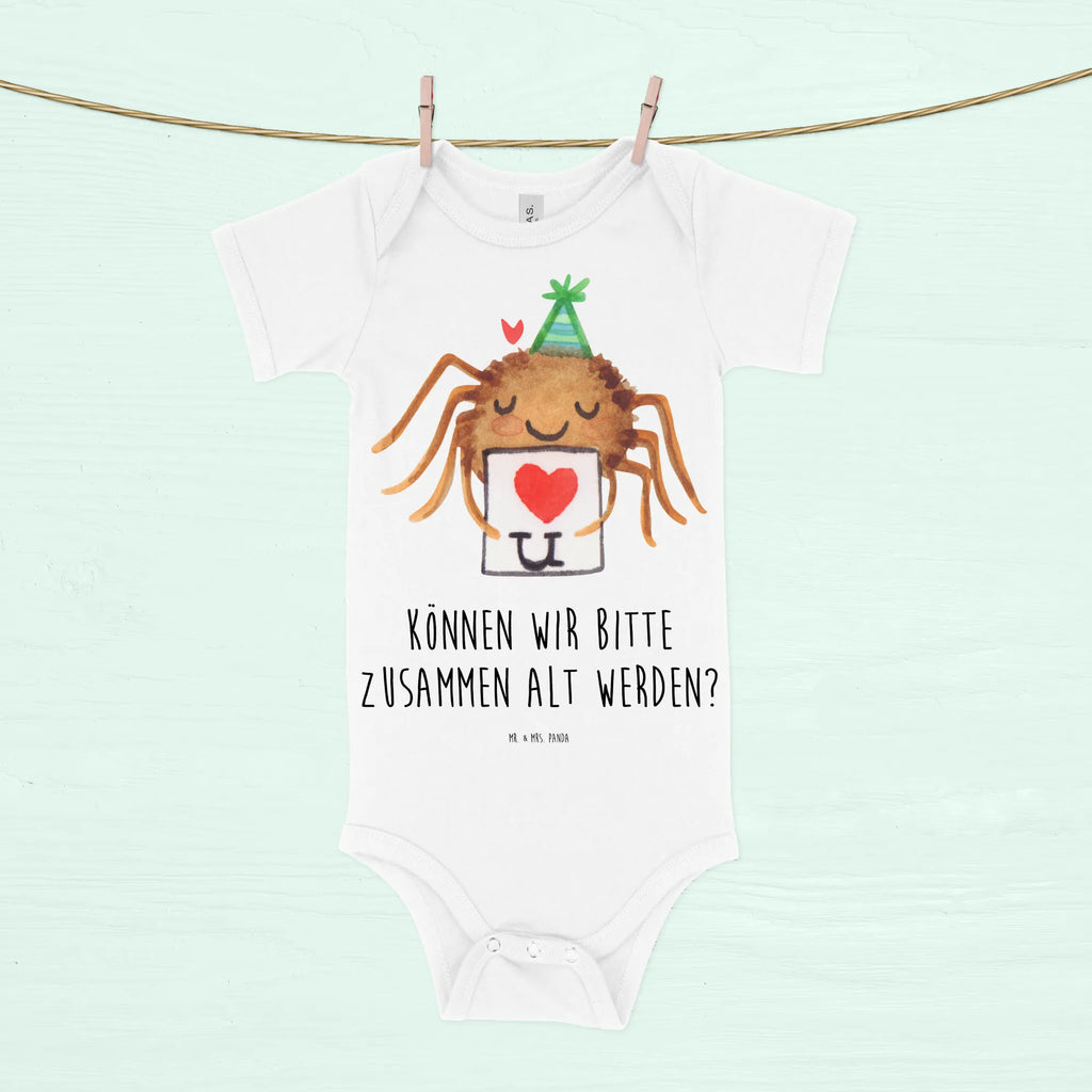 Baby Body Spinne Agathe Brief Baby-Strampler, Wickelbody, Baby Erstausstattung, Baby-Overall, Kurzarm-Strampler, Babystrampler, Baby-Romper, Babykleidung, Baby-Body, Strampler, Baby-Kleidung, Spinne Agathe, Spinne, Agathe, Videos, Merchandise, Treuebeweis, Heiratsantrag, Treuetest, Liebespaar, Liebesbeweis, Verliebt, Ich Liebe dich, Liebesgeschenk
