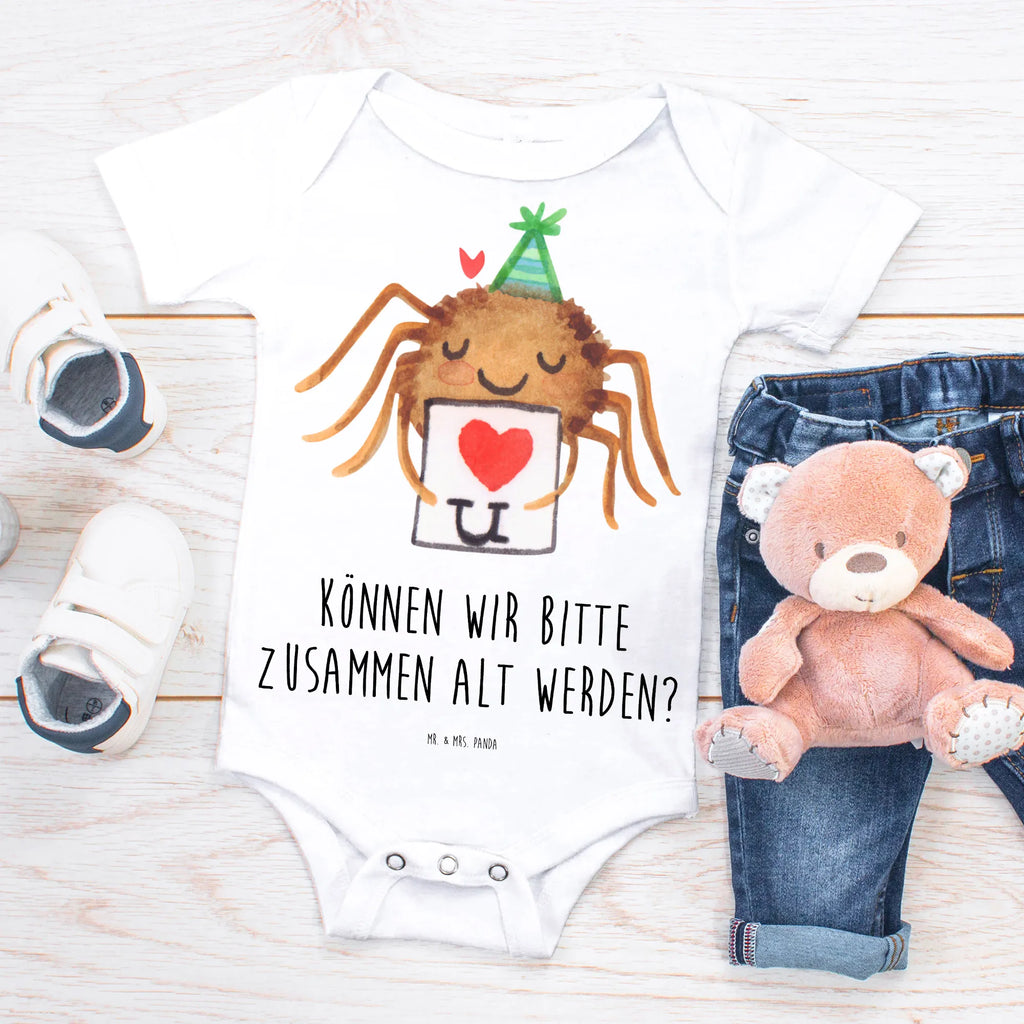 Baby Body Spinne Agathe Brief Baby-Strampler, Wickelbody, Baby Erstausstattung, Baby-Overall, Kurzarm-Strampler, Babystrampler, Baby-Romper, Babykleidung, Baby-Body, Strampler, Baby-Kleidung, Spinne Agathe, Spinne, Agathe, Videos, Merchandise, Treuebeweis, Heiratsantrag, Treuetest, Liebespaar, Liebesbeweis, Verliebt, Ich Liebe dich, Liebesgeschenk