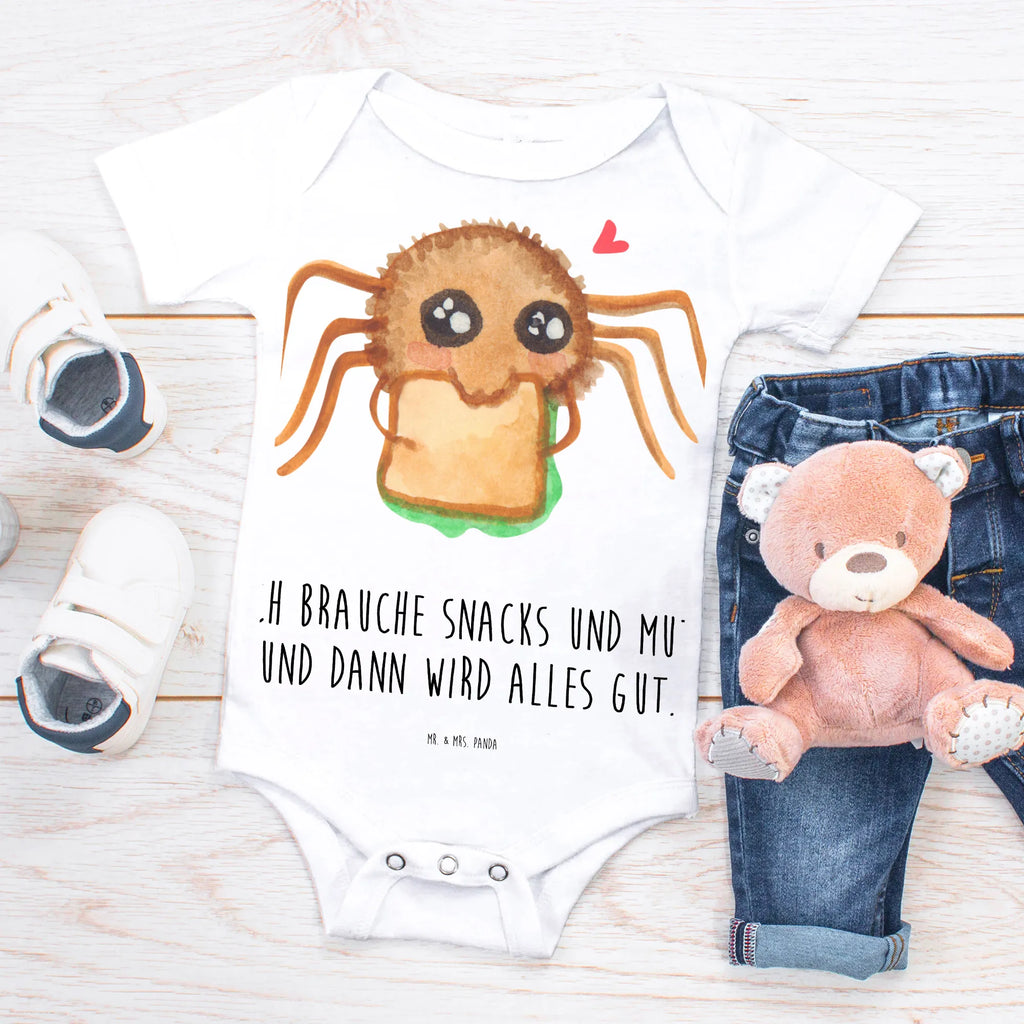 Babygro Spider Agathe Sandwich Baby-Romper, Strampler, Baby Erstausstattung, Wickelbody, Baby-Kleidung, Babystrampler, Babykleidung, Kurzarm-Strampler, Baby-Body, Baby-Overall, Baby-Strampler, Spinne Agathe, Spinne, Agathe, Videos, Merchandise, Mut, Hunger, Glück, Lebensfreude, Hungrig, Alles wird gut, Verfressen