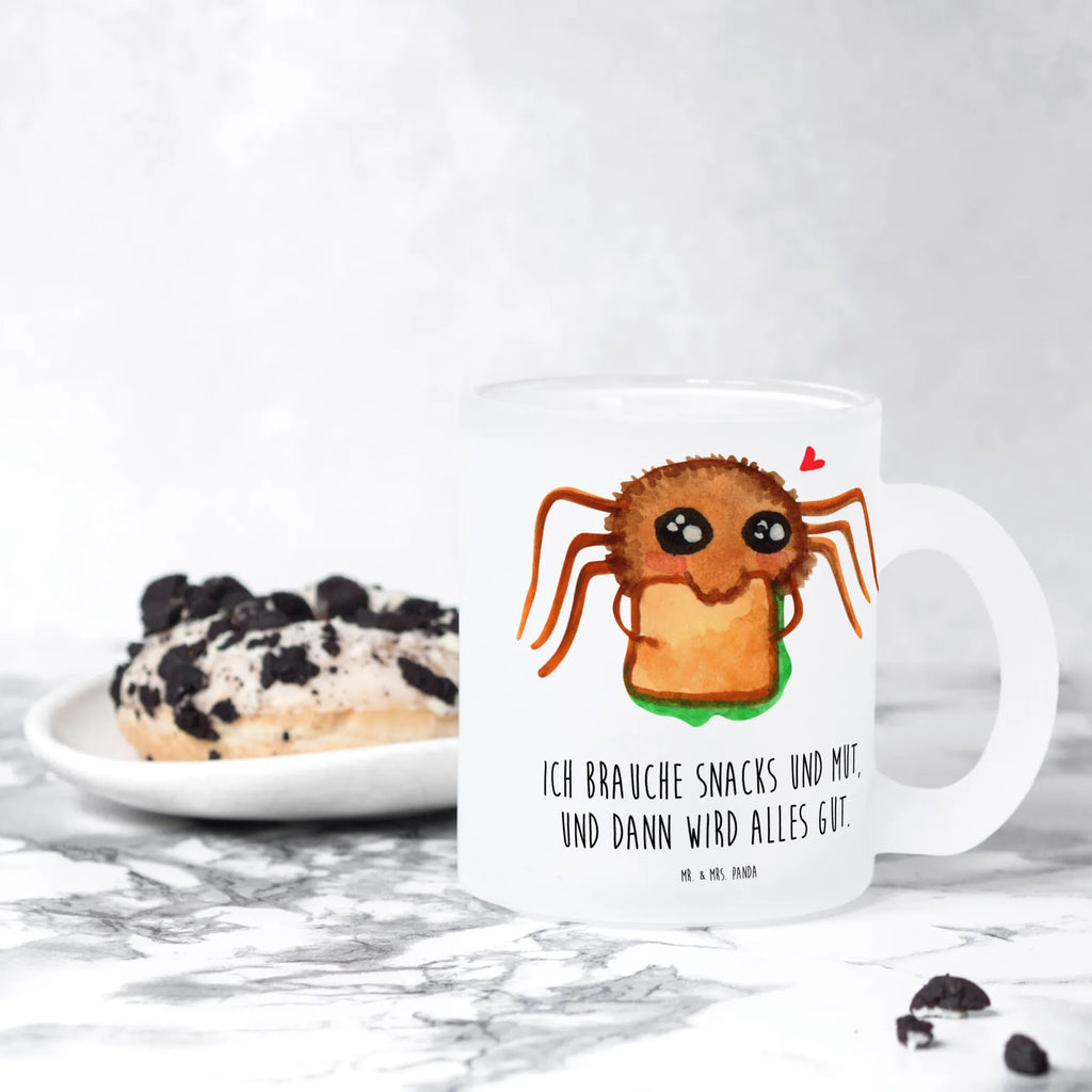 Glass tea cup Spider Agathe Sandwich Glasbecher, Trinkglas, Teegläser, glastasse, Becher, Glas Teebecher, becher glas, Teeglas, Teetasse aus Glas, Tee Tasse, Große Teetasse, Tasse Für Tee, Tasse, becher für tee, tasse glas, getränkeglas, Teetasse, Teetasse Glas, Spinne Agathe, Spinne, Agathe, Videos, Merchandise, Glück, Hunger, Alles Wird gut, Mut, Hungrig, Verfressen, Lebensfreude