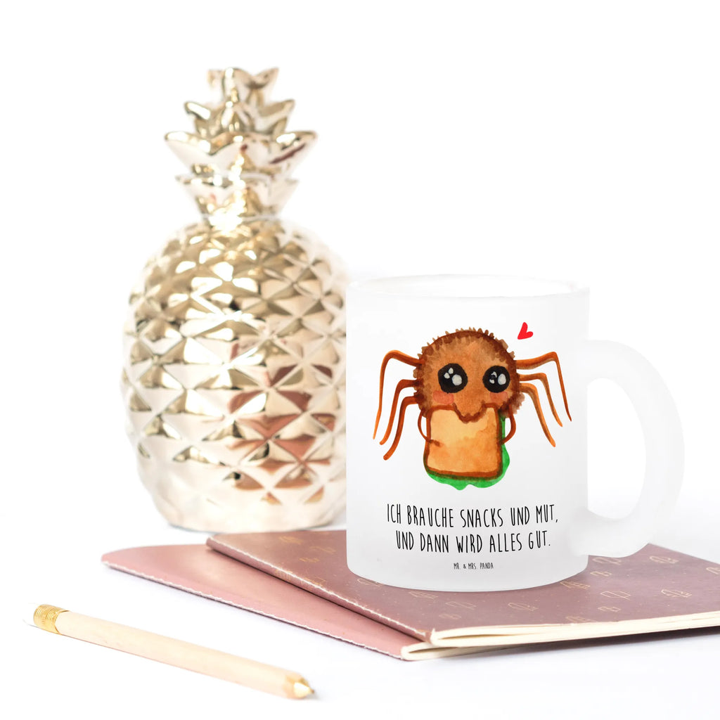 Glass tea cup Spider Agathe Sandwich Glasbecher, Trinkglas, Teegläser, glastasse, Becher, Glas Teebecher, becher glas, Teeglas, Teetasse aus Glas, Tee Tasse, Große Teetasse, Tasse Für Tee, Tasse, becher für tee, tasse glas, getränkeglas, Teetasse, Teetasse Glas, Spinne Agathe, Spinne, Agathe, Videos, Merchandise, Glück, Hunger, Alles Wird gut, Mut, Hungrig, Verfressen, Lebensfreude