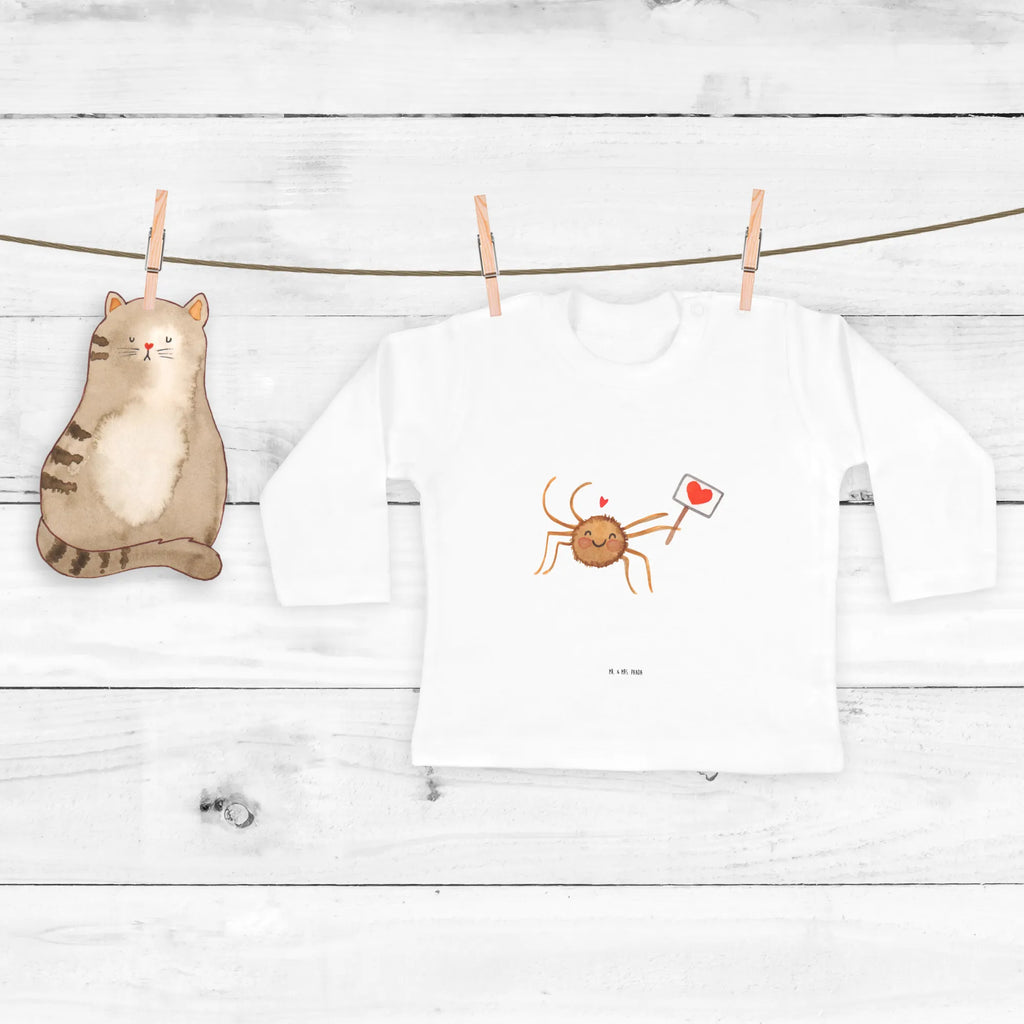 Baby long-sleeve Spider Agatha Motivation Bio, Baby Shower, Langarm, Kleidung, Spinne Agathe, Spinne, Agathe, Videos, Merchandise, Vertrauen, Dankeschön, Liebe, Motivation, Glück