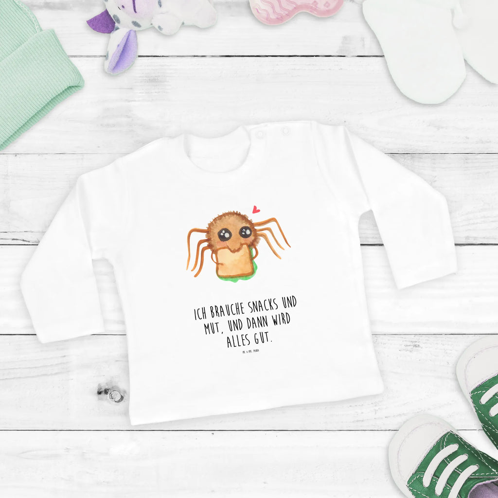Baby Longsleeve Spinne Agathe Sandwich Kleidung, Bio, Baby Shower, Langarm, Spinne Agathe, Spinne, Agathe, Videos, Merchandise, Hunger, Mut, Verfressen, Alles Wird gut, Lebensfreude, Glück, Hungrig