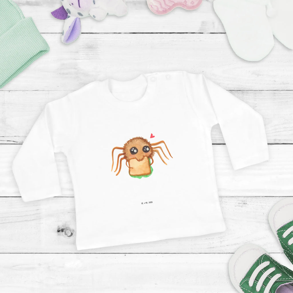 Baby Longsleeve Spinne Agathe Sandwich Kleidung, Bio, Baby Shower, Langarm, Spinne Agathe, Spinne, Agathe, Videos, Merchandise, Hunger, Mut, Verfressen, Alles Wird gut, Lebensfreude, Glück, Hungrig