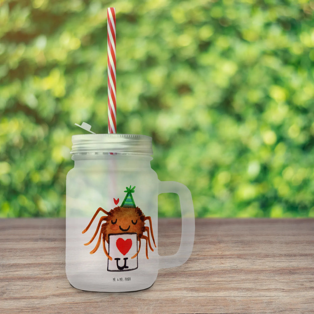 Mason jar drinking glass Spider Agathe Letter Einmachglas Mit Henkel, Saftglas Mit Deckel, Mason Jar Mit Henkel, Glas Mit Gravur, Glas Mit Bügelverschluss, Limonadenglas, Glas Im Country-Style, Mason Jar Für Getränke, Glas Für Eistee, Glas Für Smoothies, Mason Jar Für Gartenparty, Mason Jar Trinkglas, Vintage Trinkglas, Glas Für Saft, Einmachglas Trinkglas, Geschenkglas Mason Jar, Glas Mit Henkel Und Deckel, Mason Jar Glas Für BBQ, Spülmaschinenfestes Mason Jar, Glas Für Sommergetränke, Trinkglas Im Einmachglas-Stil, Mason Jar Glas, Glasbecher Im Vintage-Stil, Getränkeglas Im Landhausstil, Glas Für Limonade, Glas Für Wasser, Cocktailglas Im Mason Jar Look, Mason Jar Für Hochzeit, Wiederverwendbares Trinkglas, Glas Für Cocktails, Smoothieglas, Rustikales Trinkglas, Deko Trinkglas, Glas Mit Schraubdeckel, Mason Jar Glas Für Küche, Glas Mit Deckel Und Strohhalm, Glas Mit Schraubverschluss, Glas Mit Strohhalm, Trinkglas Retro, Spinne Agathe, Spinne, Agathe, Videos, Merchandise, Liebesgeschenk, Verliebt, Liebesbeweis, Liebespaar, Treuebeweis, Heiratsantrag, Treuetest, Ich Liebe dich