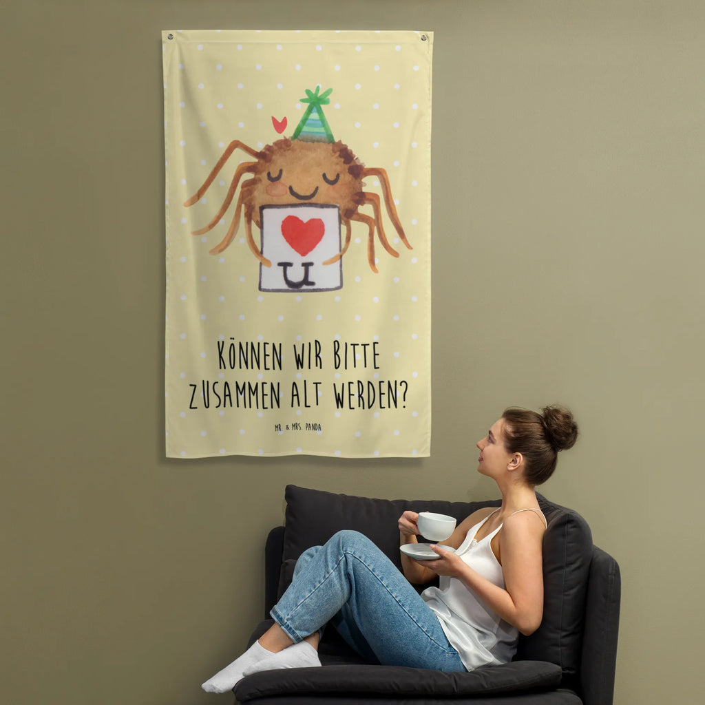 Wandteppich Spinne Agathe Brief Tapisserie, Textil-Kunst, Wandteppich, Dekoration, Tapestry, Kinderzimmer Deko, Wandbehang, Wandbild, Kinderzimmer Wand, Wanddeko, Schmuck-Wandbehang, Kinderzimmer, Wand Deko, Wandtuch, Kinderzimmer Wanddeko, Boho, Spinne Agathe, Spinne, Agathe, Videos, Merchandise, Treuebeweis, Liebesgeschenk, Heiratsantrag, Verliebt, Liebespaar, Treuetest, Liebesbeweis, Ich Liebe dich