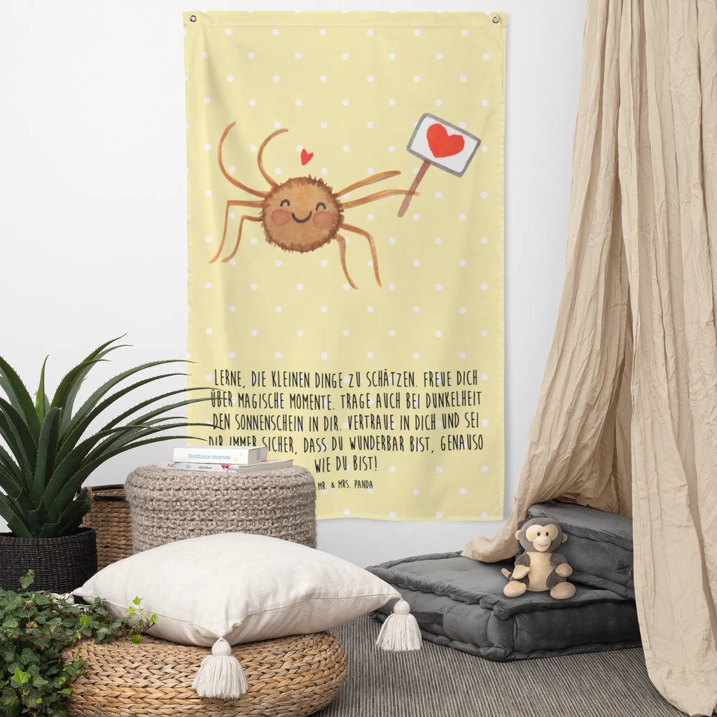 Wandteppich Spinne Agathe Motivation Kinderzimmer Deko, Boho, Schmuck-Wandbehang, Kinderzimmer Wand, Kinderzimmer Wanddeko, Textil-Kunst, Tapisserie, Wand Deko, Wandtuch, Wandbild, Wandteppich, Wandbehang, Tapestry, Spinne, Agathe, Videos, Merchandise, Spinne Agathe, Liebe, Vertrauen, Glück, Dankeschön, Motivation