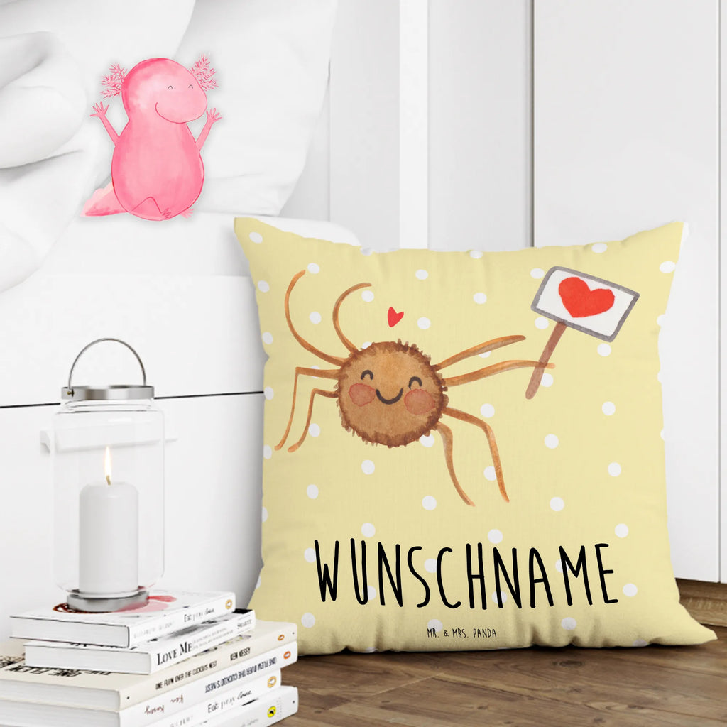 Personalisiertes Kissen Spinne Agathe Motivation Name, Kopfkissen, Kissen, Wunschname, Personalisiert, Bedrucken, Spinne Agathe, Spinne, Agathe, Videos, Merchandise, Dankeschön, Glück, Liebe, Motivation, Vertrauen
