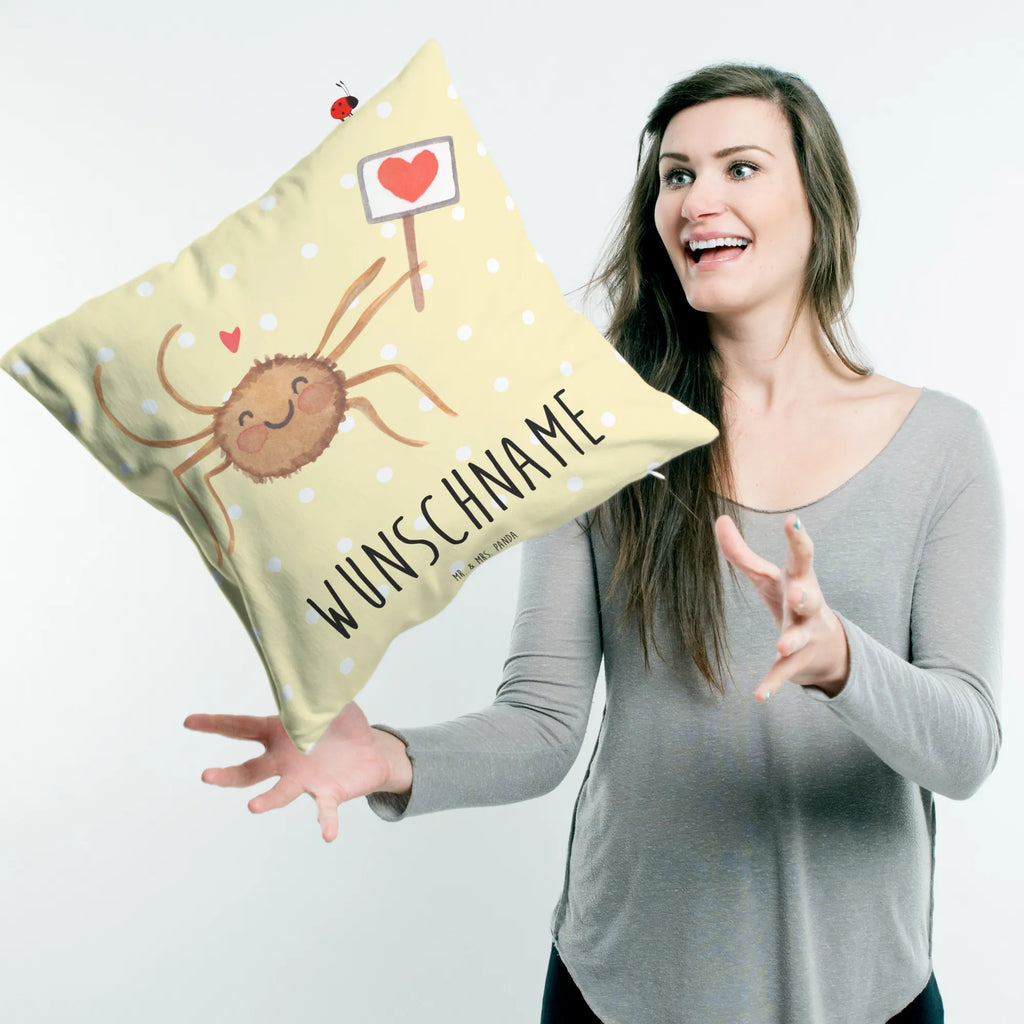 Personalisiertes Kissen Spinne Agathe Motivation Name, Kopfkissen, Kissen, Wunschname, Personalisiert, Bedrucken, Spinne Agathe, Spinne, Agathe, Videos, Merchandise, Dankeschön, Glück, Liebe, Motivation, Vertrauen