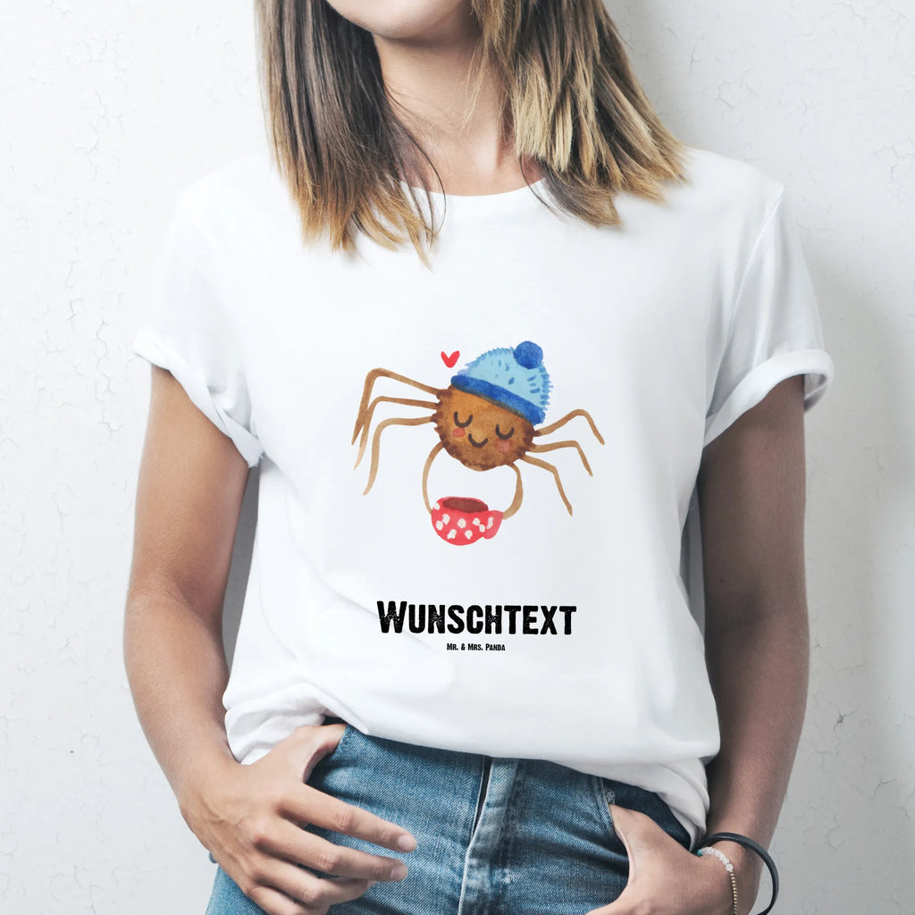 Rozmiar L Personalizowana koszulka Pająk Agata kawa T-Shirt mit Aufruck, Damen, T-Shirt mit Namen, T-Shirt Personalisiert, Herren, Merchandise, Spinne Agathe, Videos, Agathe, Spinne, Kaffee, Weiser Spruch, Morgenmuffel, Lebensweisheiten, Morgen