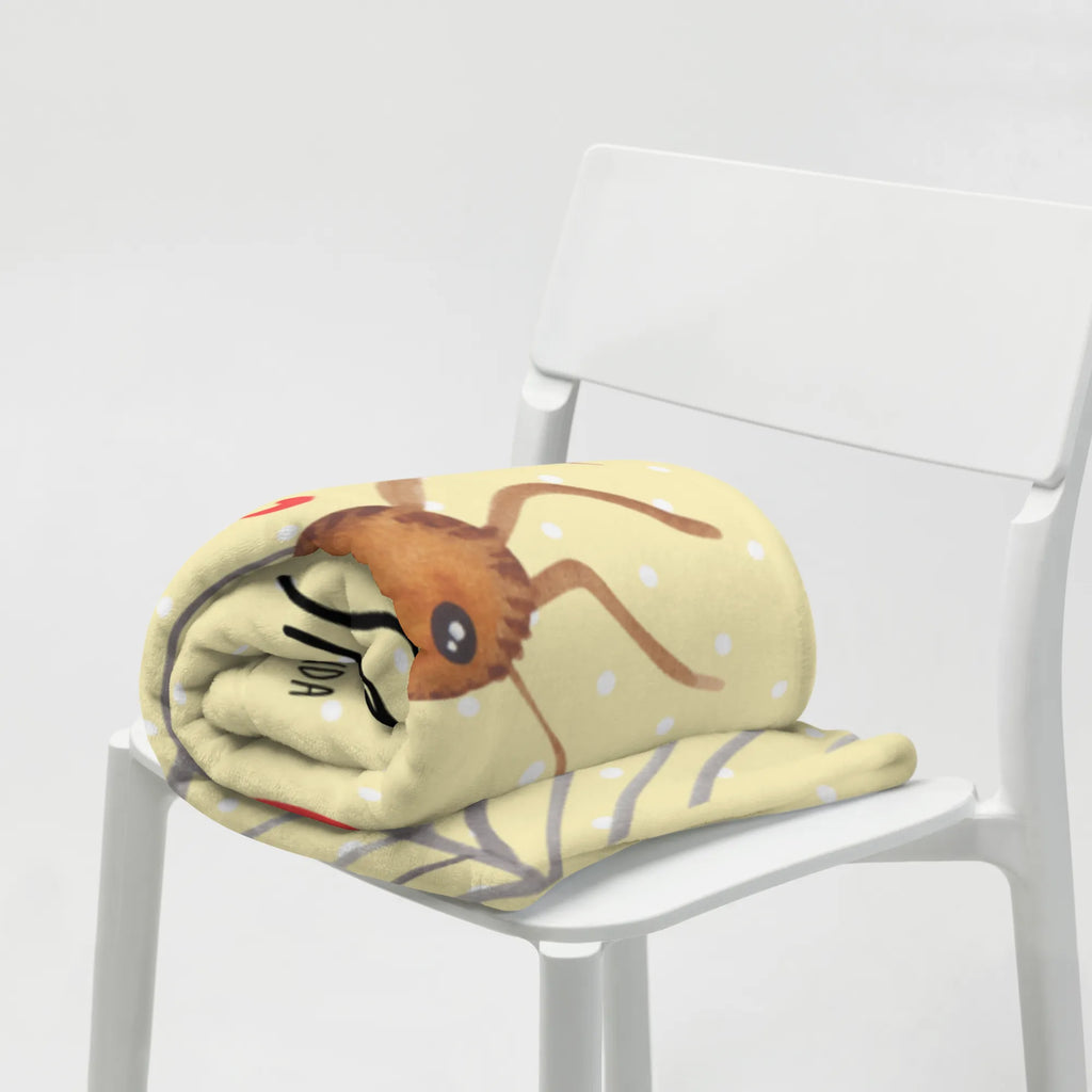 Personalisierte Decke Spinne Agathe Liebe Decke mit Namen, Kuscheldecke mit Namen, Kuscheldecke bedrucken, Personalisierte Decke, Decke bedrucken, Spinne Agathe, Spinne, Agathe, Videos, Merchandise, Verliebt, Liebesbeweis, Liebe, Liebesgeschenk