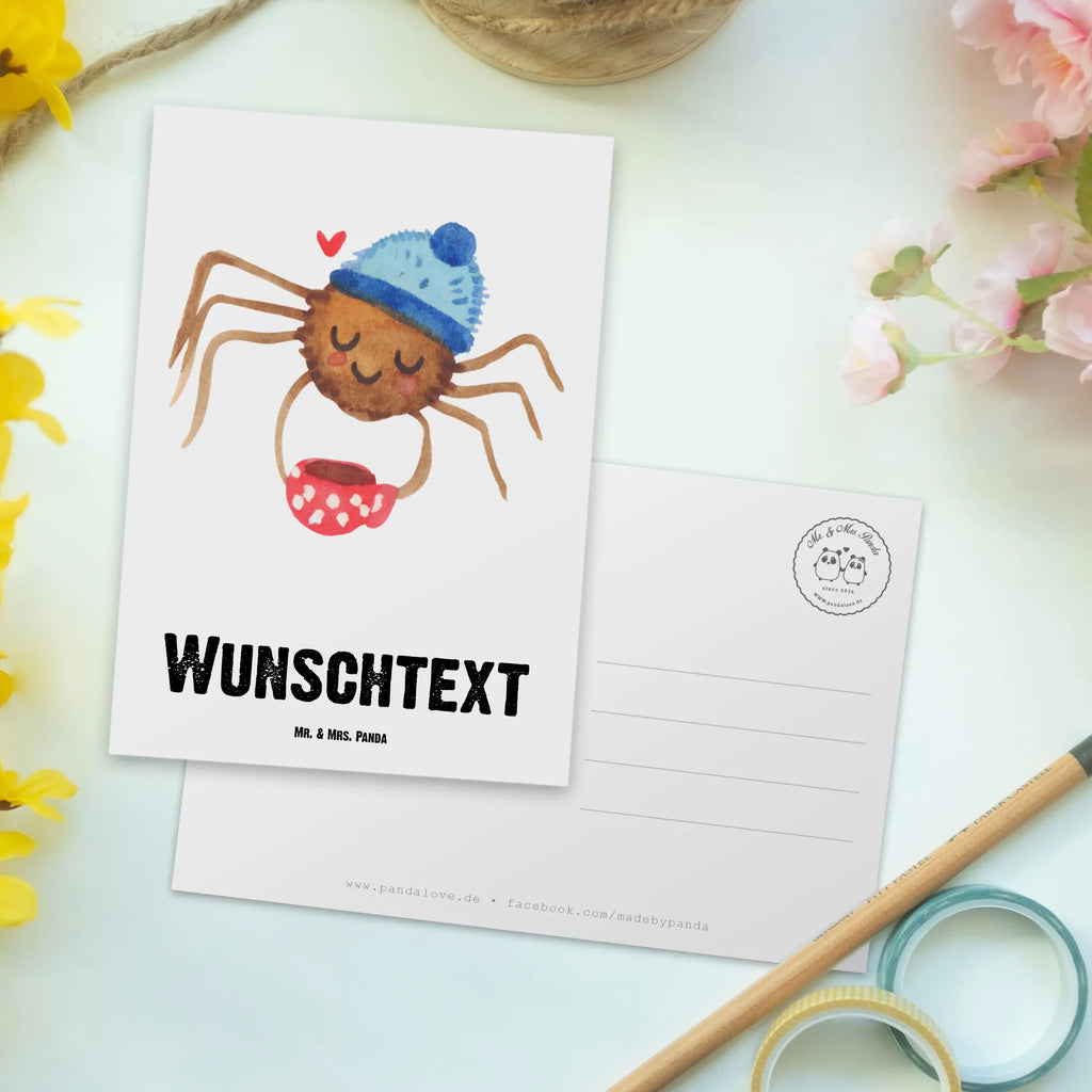 Personalisierte Postkarte Spinne Agathe Kaffee Grußkarte mit Wunschtext, Postkarte personalisierbar, Postkarte mit Wunschtext, Geschenkkarte mit Wunschtext, Ansichtskarte mit Namen, Karte mit Namen, Karte mit Wunschtext, Einladung mit Namen, Grußkarte mit Namen, Ansichtskarte mit Wunschtext, Postkarte bedrucken, Einladung mit Wunschtext, Postkarte mit Namen, Geschenkkarte mit Namen, Spinne Agathe, Spinne, Agathe, Videos, Merchandise, Weiser Spruch, Morgenmuffel, Lebensweisheiten, Kaffee, Morgen