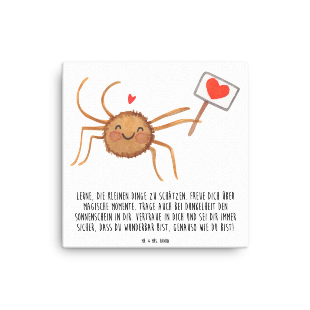 Canvas picture Spider Agatha Motivation Kunstdruck, Leinwand, Videos, Spinne, Merchandise, Spinne Agathe, Agathe, Vertrauen, Dankeschön, Liebe, Motivation, Glück