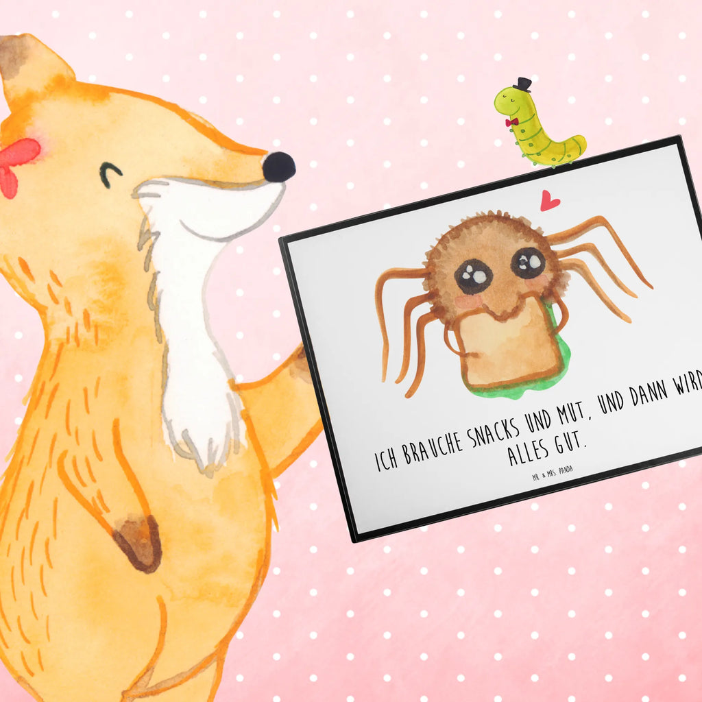 Schreibtischunterlage Spinne Agathe Sandwich Schreibunterlage, Schreibtischunterlage Groß, Schreibtischauflage, Büroartikel, Schreibtisch Unterlagen, Bürobedarf, Schreibwaren, Spinne Agathe, Spinne, Agathe, Videos, Merchandise, Glück, Hunger, Mut, Verfressen, Alles wird gut, Hungrig, Lebensfreude