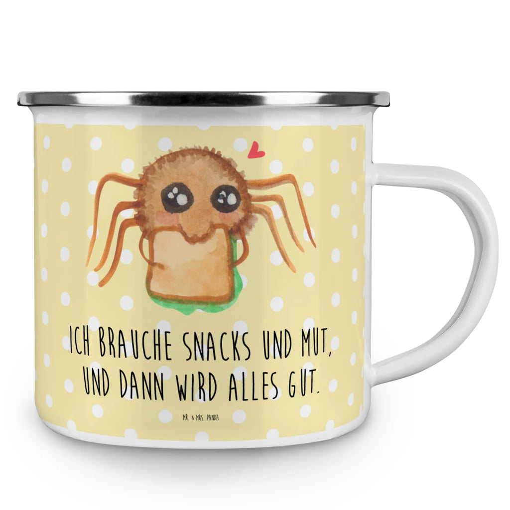 Camping Emaille Tasse Spinne Agathe Sandwich Emaille Tasse, Teebecher, emaillebecher, Metalltasse, Kaffeetasse, Pott, Tasse, becher emaille, Emailletasse, Trinkbecher, wandertasse, Teetasse, blechbecher, Reisebecher, Emaille Becher, Kaffeebecher, Tasse Emaille, wanderbecher, Blechtasse, reisetasse, metallbecher, Becher, Campingtasse, Campingbecher, Spinne Agathe, Spinne, Agathe, Videos, Merchandise, Lebensfreude, Alles Wird gut, Mut, Hungrig, Glück, Verfressen, Hunger