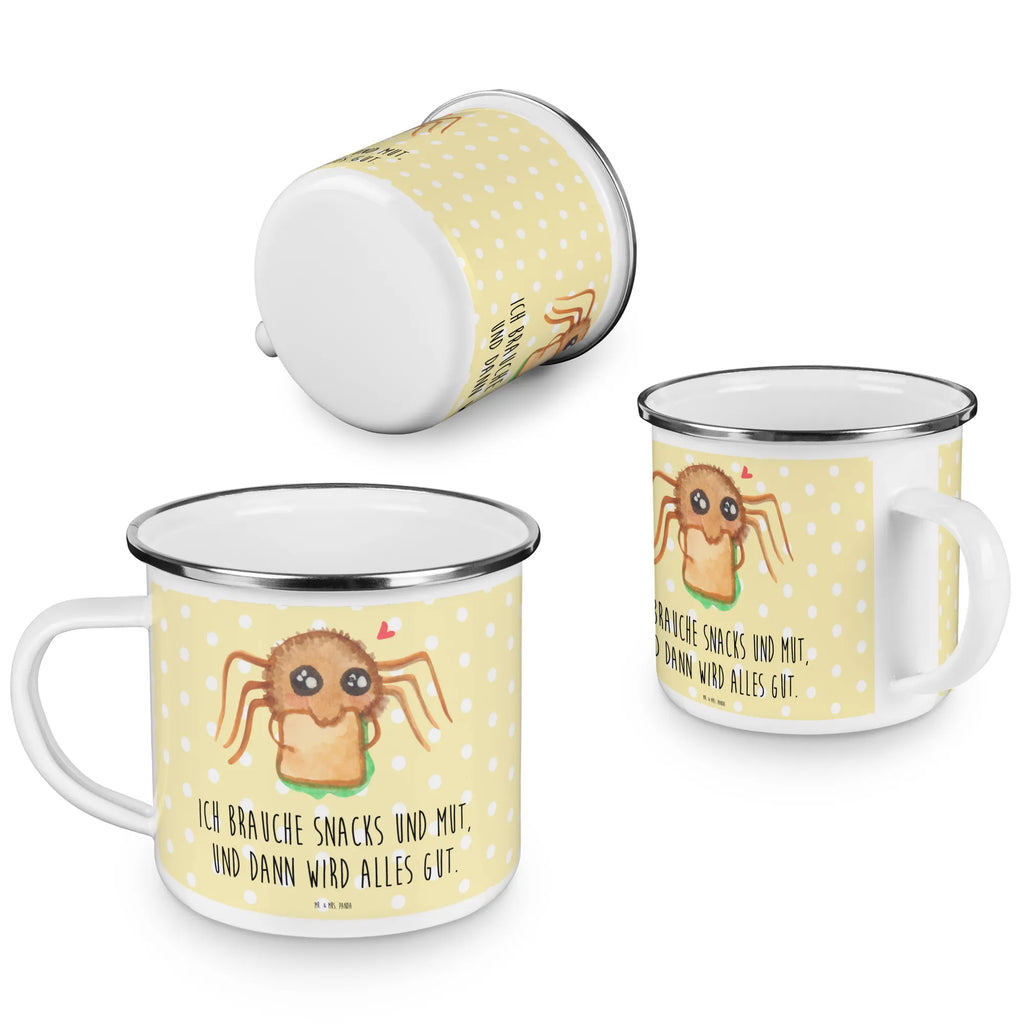 Camping Emaille Tasse Spinne Agathe Sandwich Emaille Tasse, Teebecher, emaillebecher, Metalltasse, Kaffeetasse, Pott, Tasse, becher emaille, Emailletasse, Trinkbecher, wandertasse, Teetasse, blechbecher, Reisebecher, Emaille Becher, Kaffeebecher, Tasse Emaille, wanderbecher, Blechtasse, reisetasse, metallbecher, Becher, Campingtasse, Campingbecher, Spinne Agathe, Spinne, Agathe, Videos, Merchandise, Lebensfreude, Alles Wird gut, Mut, Hungrig, Glück, Verfressen, Hunger