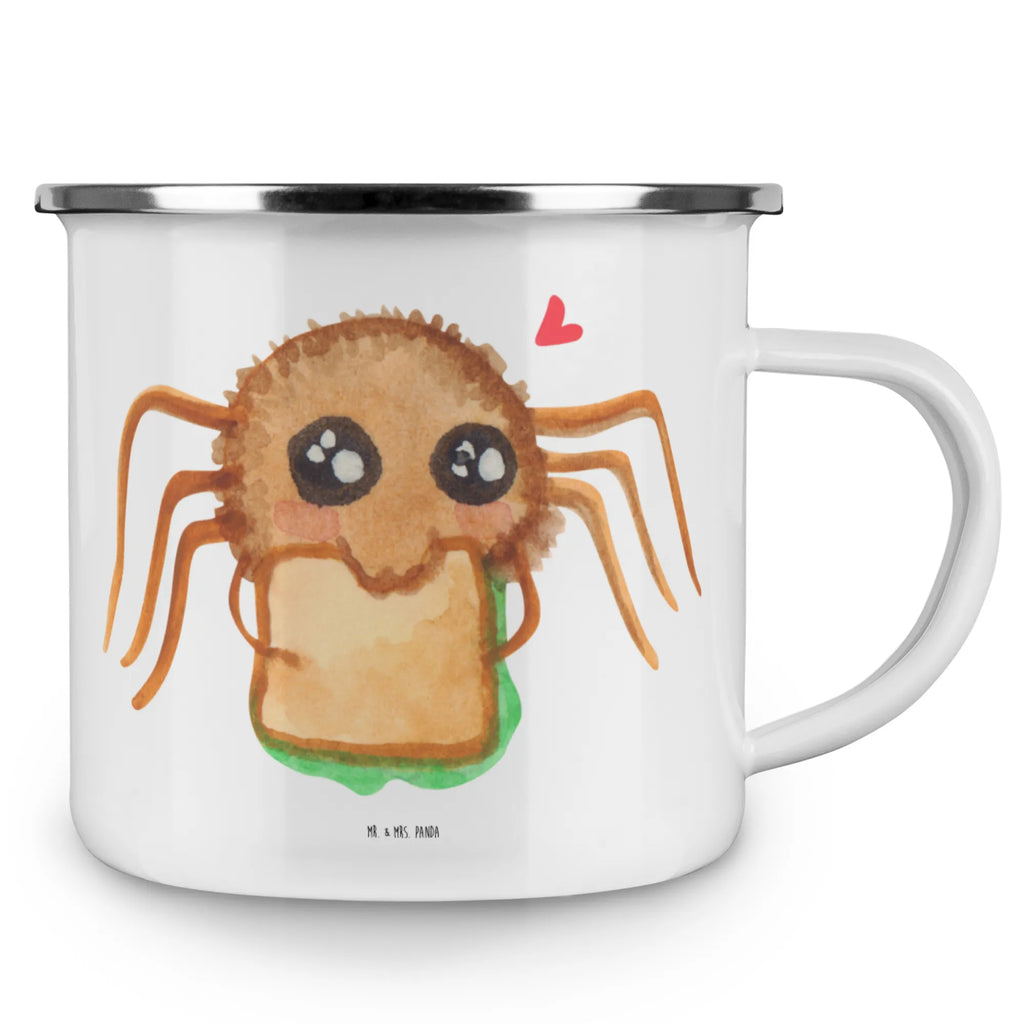 Camping Emaille Tasse Spinne Agathe Sandwich Emaille Tasse, Teebecher, emaillebecher, Metalltasse, Kaffeetasse, Pott, Tasse, becher emaille, Emailletasse, Trinkbecher, wandertasse, Teetasse, blechbecher, Reisebecher, Emaille Becher, Kaffeebecher, Tasse Emaille, wanderbecher, Blechtasse, reisetasse, metallbecher, Becher, Campingtasse, Campingbecher, Spinne Agathe, Spinne, Agathe, Videos, Merchandise, Lebensfreude, Alles Wird gut, Mut, Hungrig, Glück, Verfressen, Hunger
