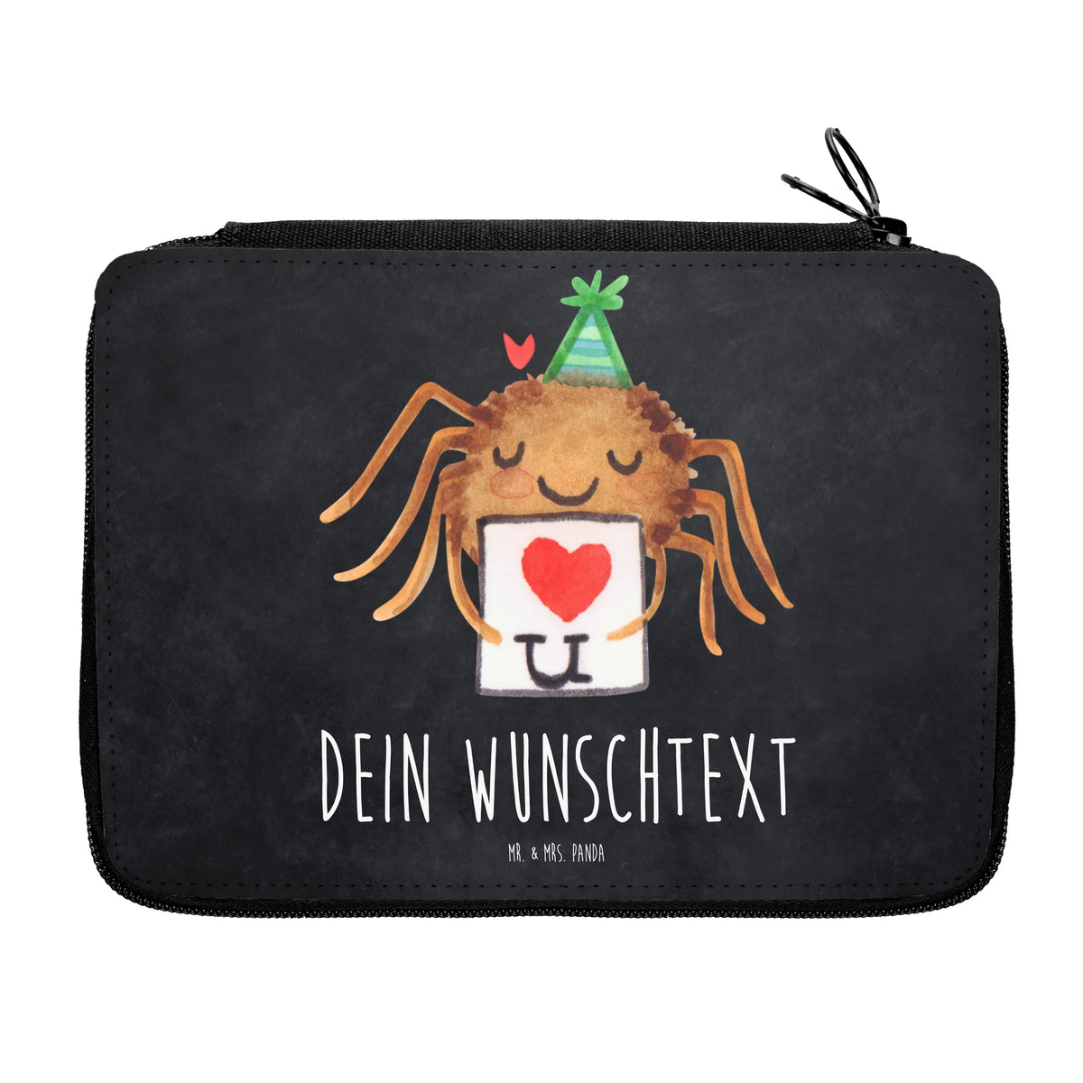 Personalised leather folder Spider Agathe Letter Spider Agathe, Spider