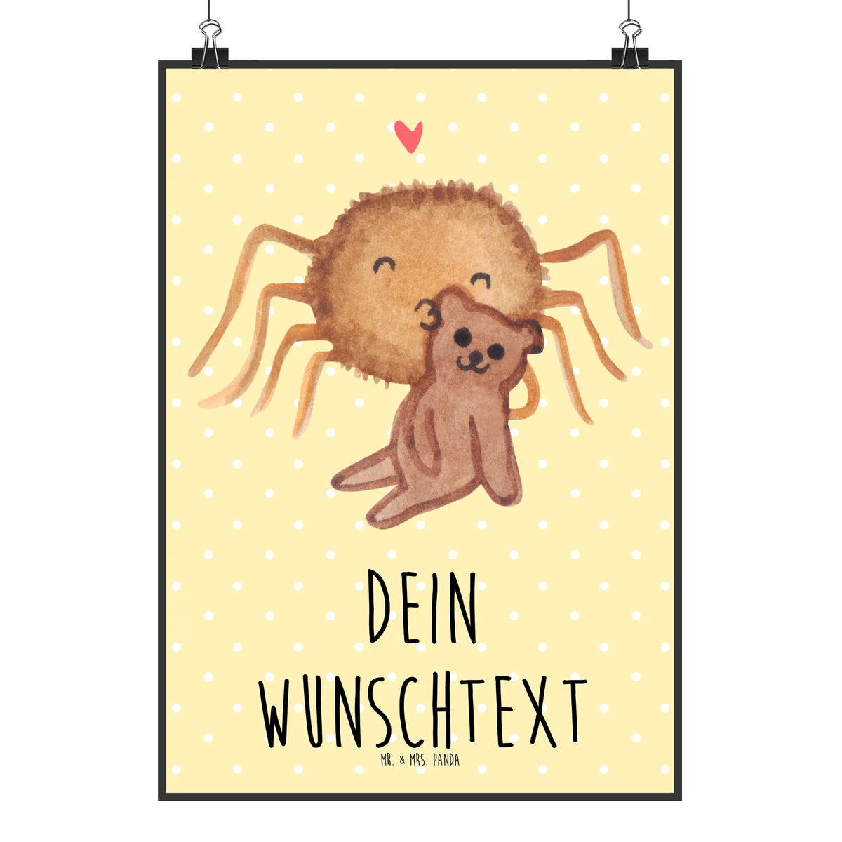 Personalised poster Spider Agathe Teddy Spider, Spider Agathe