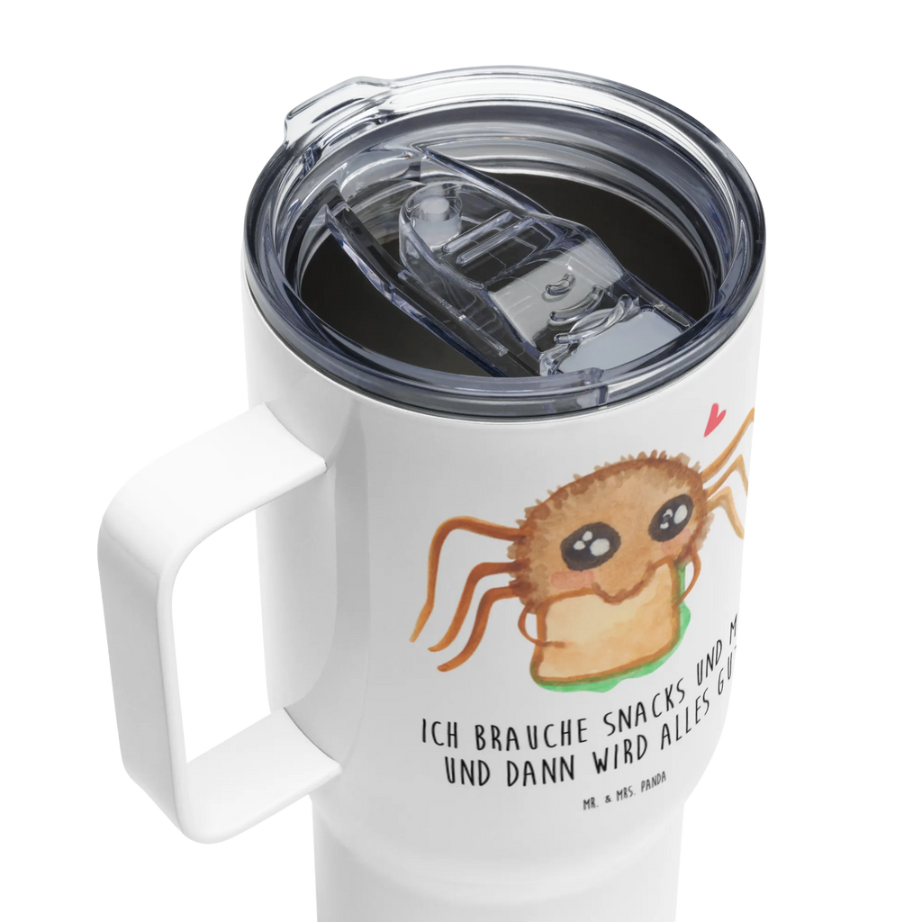 XXL thermal mug Spider Agathe Sandwich Autobecher, Großer Thermobecher, Thermobecher, XL Reisetasse, Reisebecher, XL Thermobecher, Jumbo Becher, Spinne Agathe, Spinne, Agathe, Videos, Merchandise, Alles wird gut, Lebensfreude, Glück, Verfressen, Hungrig, Mut, Hunger