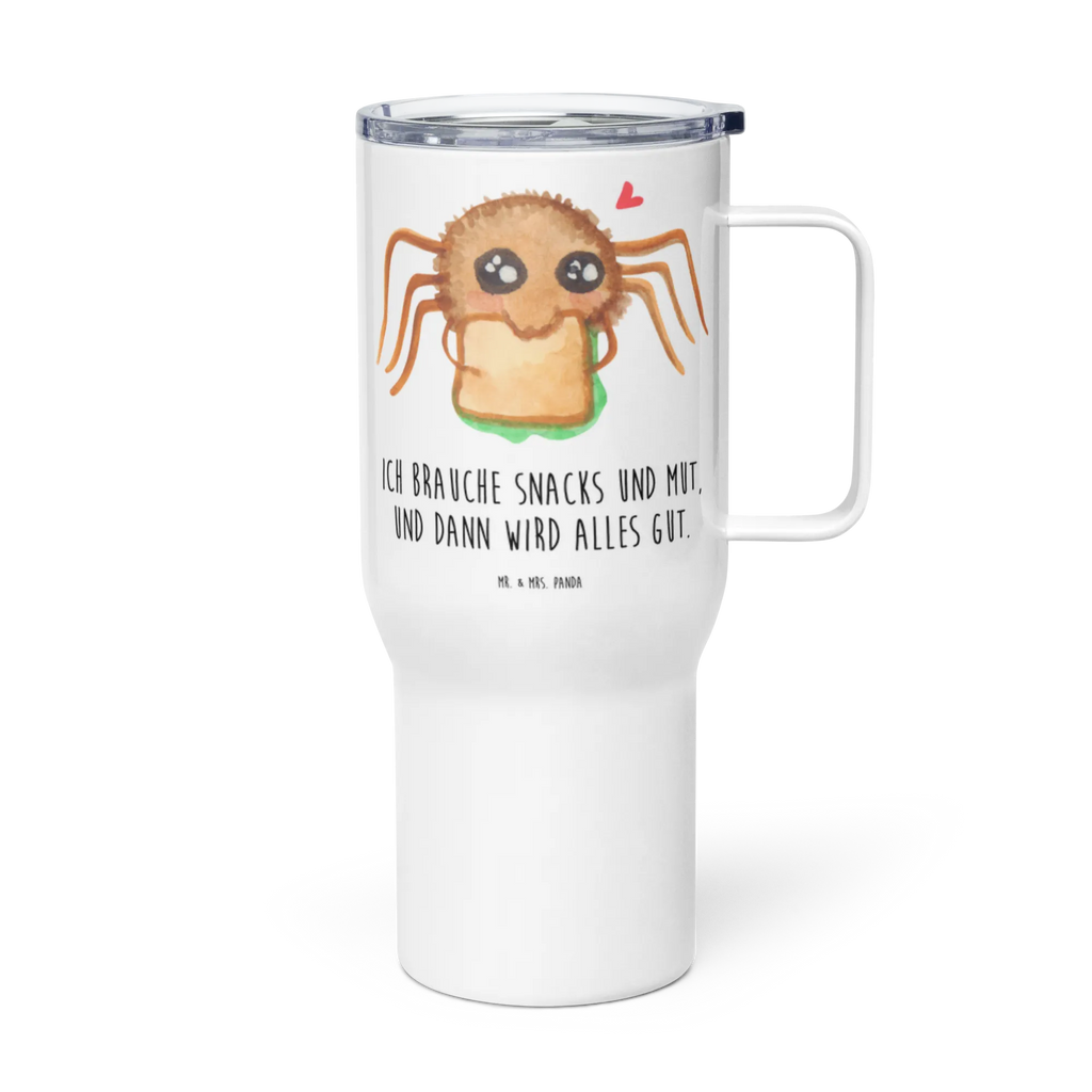 XXL thermal mug Spider Agathe Sandwich Autobecher, Großer Thermobecher, Thermobecher, XL Reisetasse, Reisebecher, XL Thermobecher, Jumbo Becher, Spinne Agathe, Spinne, Agathe, Videos, Merchandise, Alles wird gut, Lebensfreude, Glück, Verfressen, Hungrig, Mut, Hunger