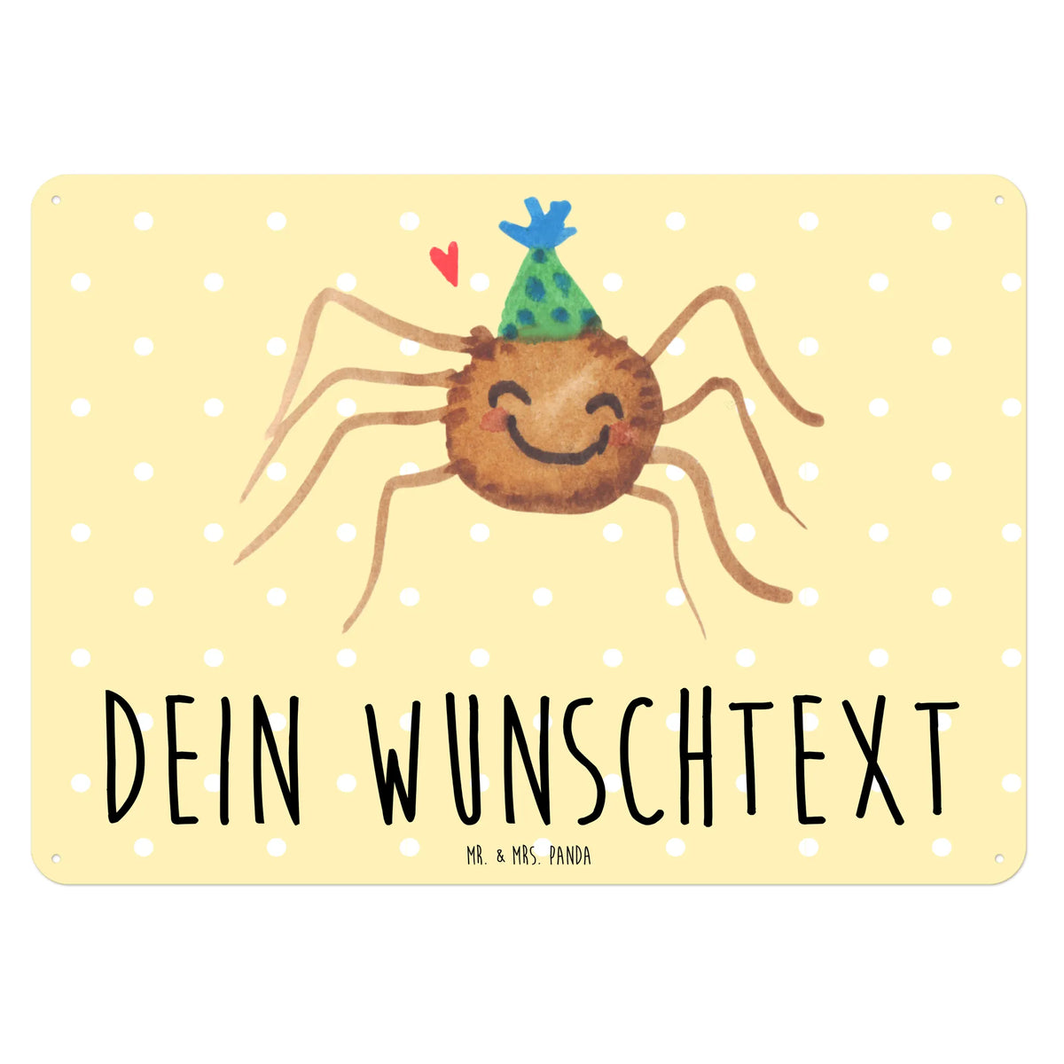 Personalized metal sign Spider Agathe Party Spider, Spider Agathe