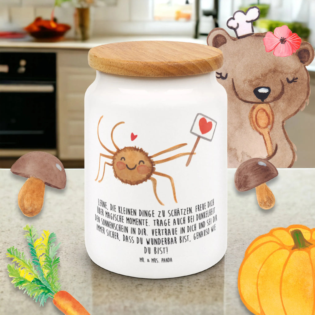 Storage jar Spider Agatha Motivation snack jar, bulk food storage, treat jar, pantry storage, kitchen canister, kitchen storage solutions, ceramic jar, storage jar, food storage container, preservative jar, cookie jar, airtight container, canister, Spider Agathe, Spider, Agathe, Videos, Merchandise