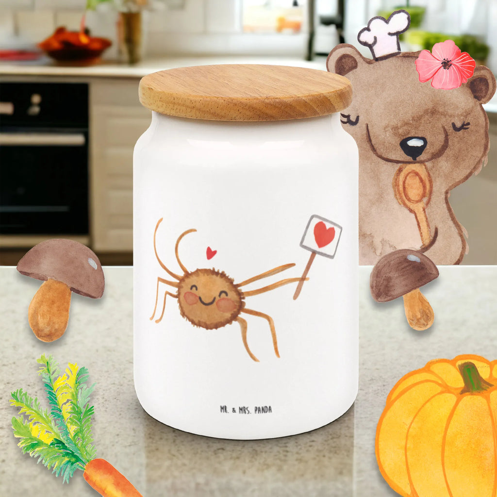 Storage jar Spider Agatha Motivation snack jar, bulk food storage, treat jar, pantry storage, kitchen canister, kitchen storage solutions, ceramic jar, storage jar, food storage container, preservative jar, cookie jar, airtight container, canister, Spider Agathe, Spider, Agathe, Videos, Merchandise