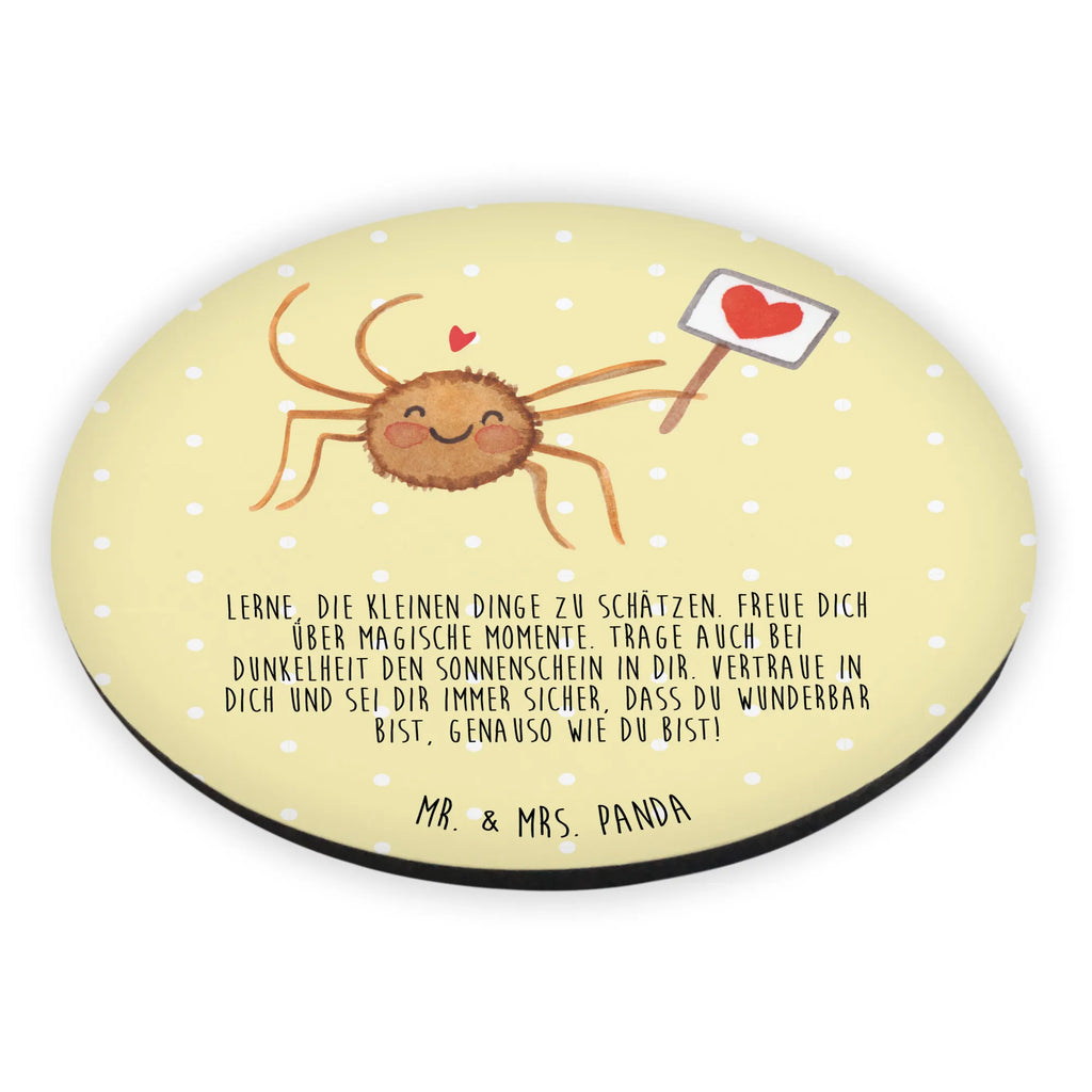 Rund Magnet Spinne Agathe Motivation Kühlschrankmagnet, kühlschrankmagnete, magnete, rundmagnet, Spinne Agathe, Spinne, Agathe, Videos, Merchandise, Liebe, Motivation, Glück, Dankeschön, Vertrauen