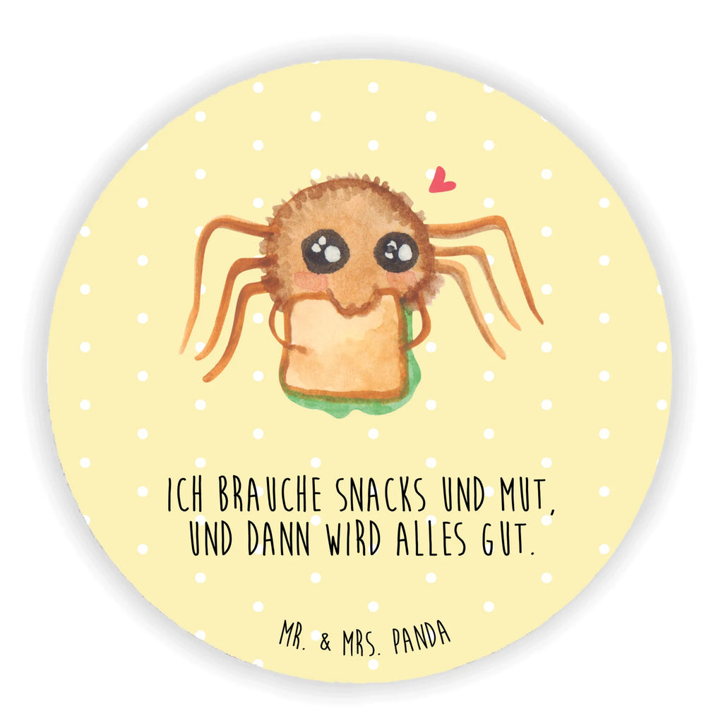 Rund Magnet Spinne Agathe Sandwich Whiteboard Magnet, Kühlschrankmagnet, Dekomagnet, Souvenir Magnet, Motivmagnete, Kühlschrank Dekoration, Notiz Magnet, Pinnwandmagnet, Spinne Agathe, Spinne, Agathe, Videos, Merchandise, Glück, Verfressen, Lebensfreude, Hungrig, Hunger, Alles wird gut, Mut