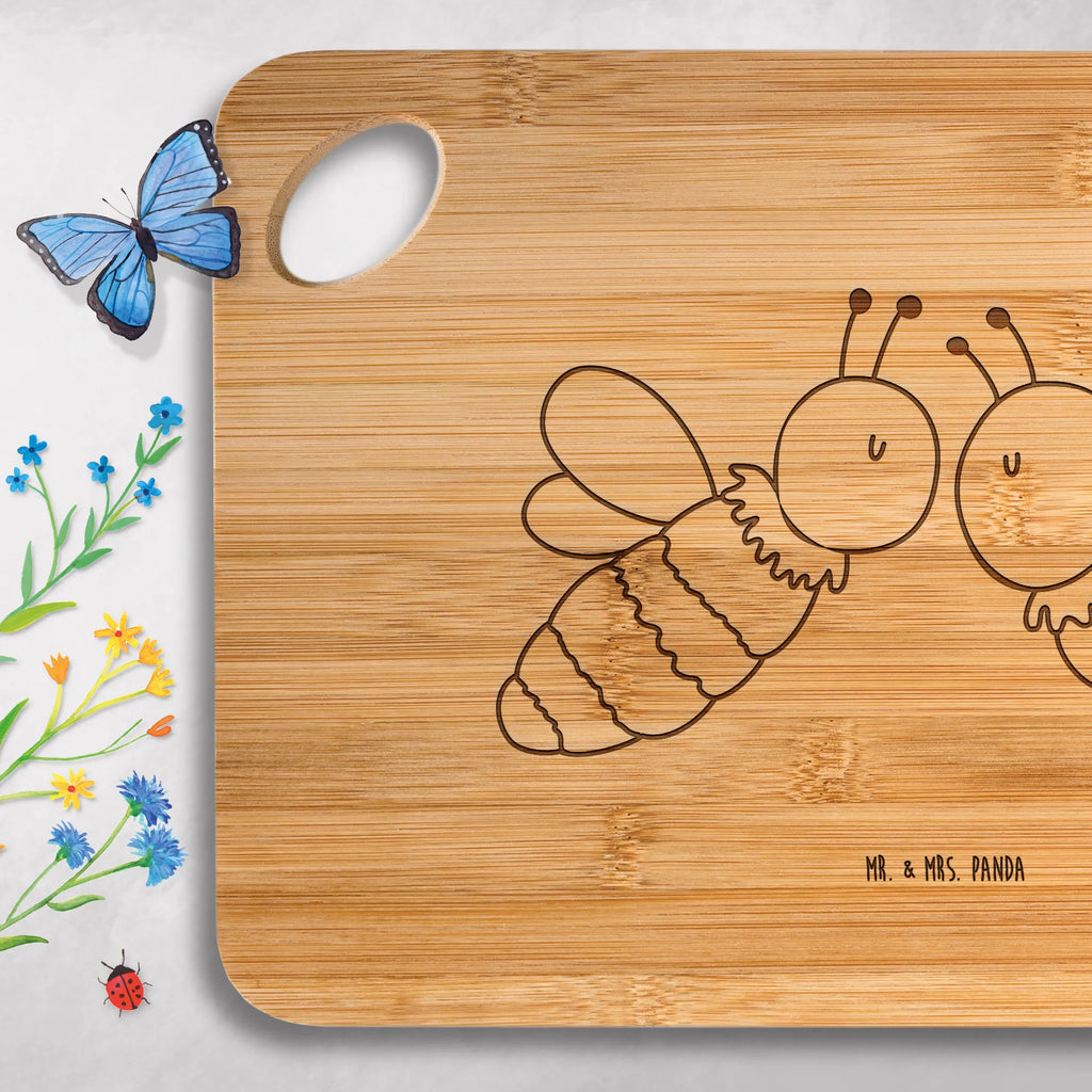 Bamboo chopping board bee Love Schneidebrett, Hackbrett, Küchenbrett, Frühstücksbrett, Brett, Servierbrett, Holzbrett, Holzbrettchen, Biene, Wespe, Hummel