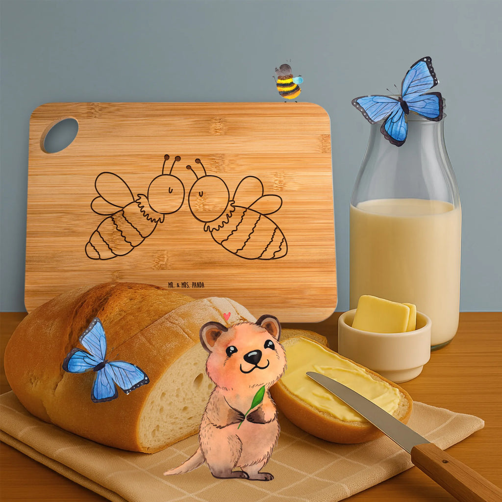 Bamboo chopping board bee Love Schneidebrett, Hackbrett, Küchenbrett, Frühstücksbrett, Brett, Servierbrett, Holzbrett, Holzbrettchen, Biene, Wespe, Hummel