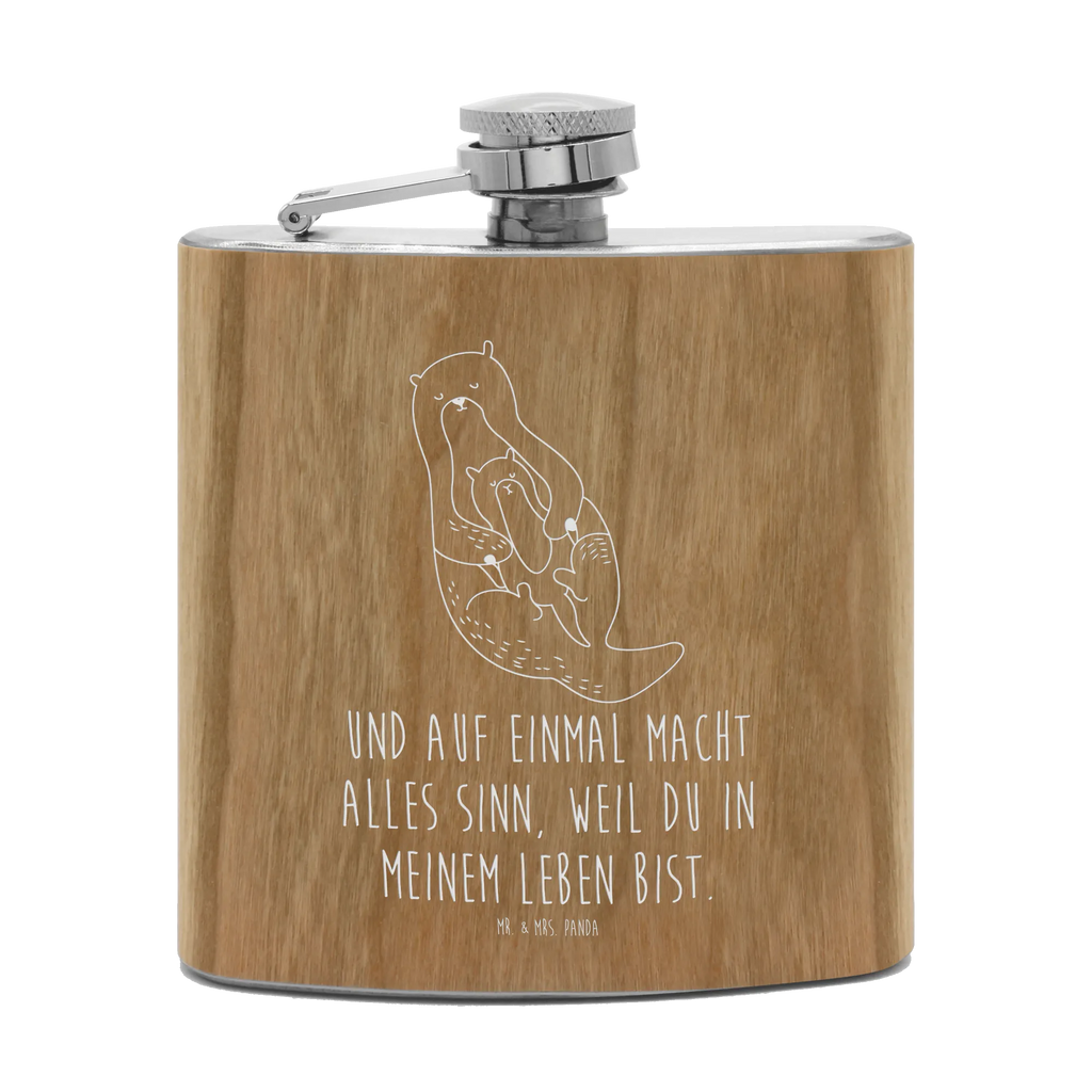 Hipflask otter child otter, marten, sea otter, European otter, water mammal, aquatic animal, baby otter, predator, water, otter gifts, animal lover, gift ideas for animal lovers, animal, mammal, water animal, gifts for people in love, Otter Sea Otter Lake Otter