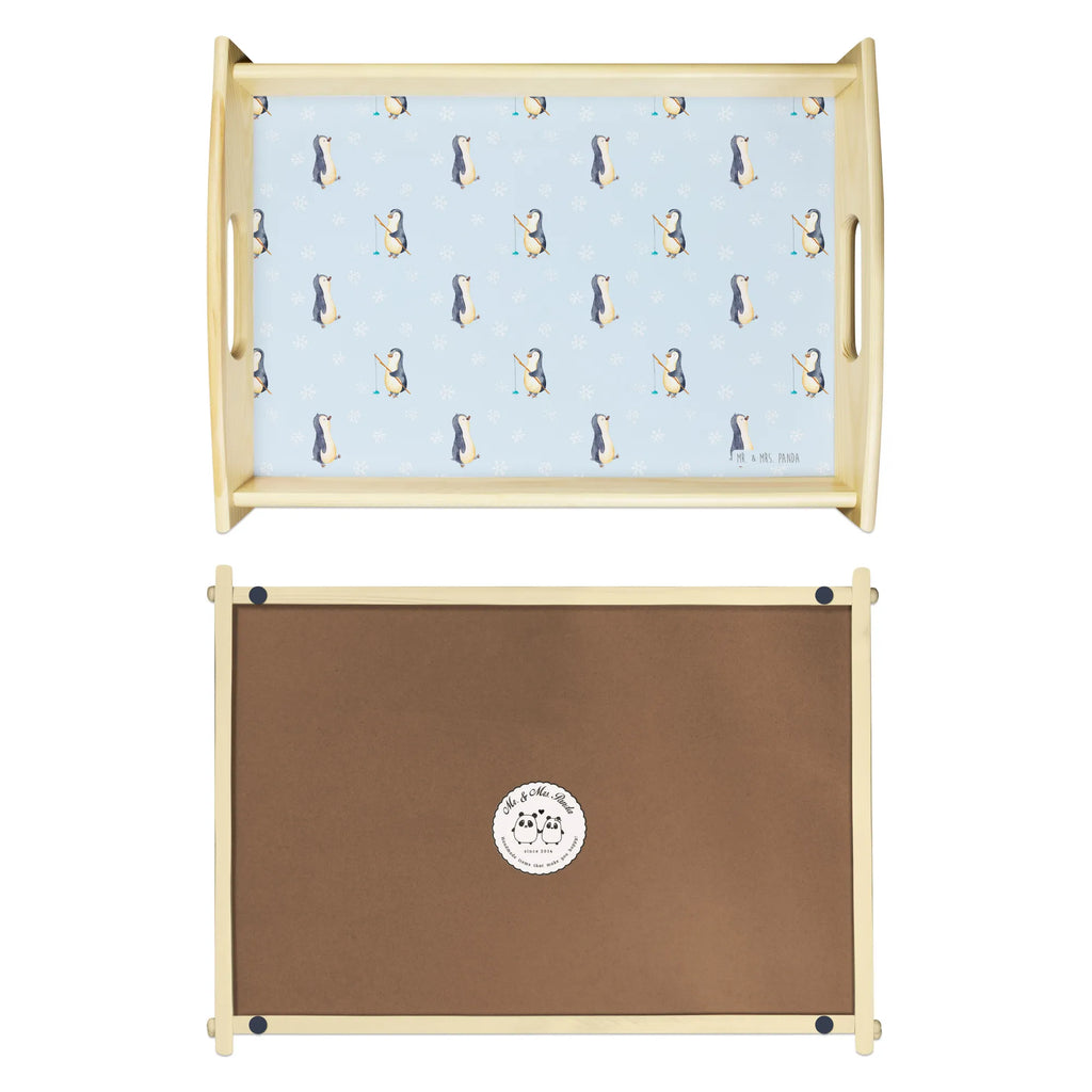 Serving tray Penguin march breakfast tray, serving tray, tray, kitchen tray, wooden tray, Penguin, North Pole, Winter, Penguins, early riser, penguin, brother, penguins, sister, family, late riser