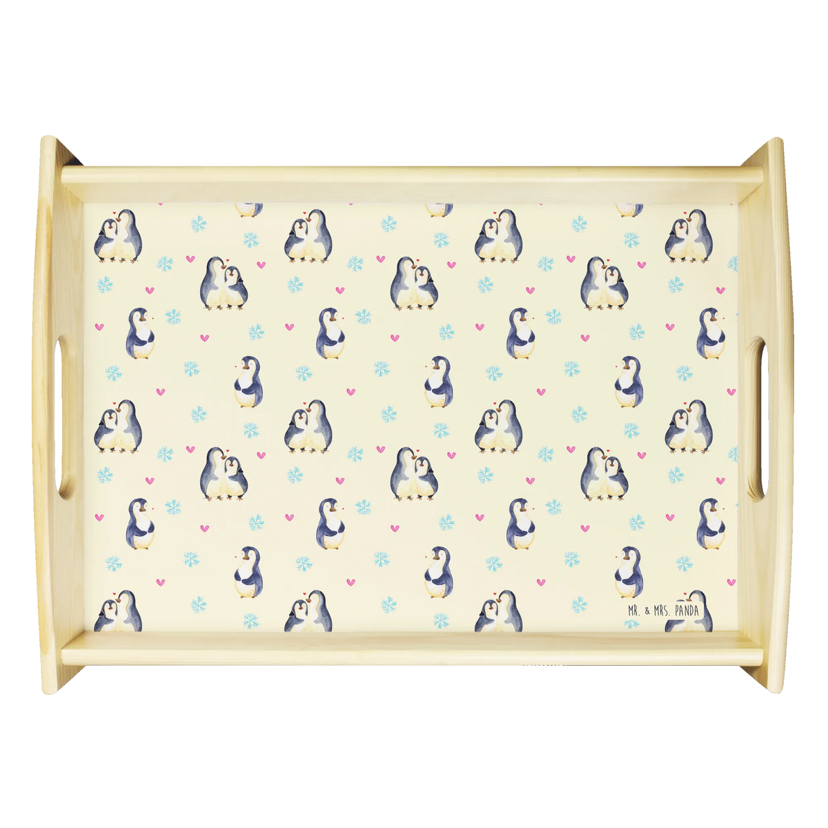 Serving tray Penguin embrace tray, wooden tray, serving tray, kitchen tray, breakfast tray, Penguin, North Pole, Winter, Penguins, love, wedding gift, love gift, proof of love, anniversary, engagement, penguin, lovers, wedding, wedding day