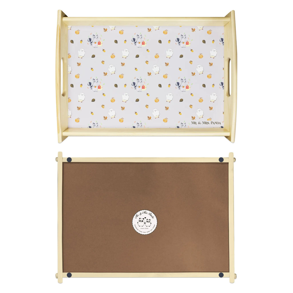 Serviertablett Waschbär Laterne Muster Dekotablett, Holztablett, Serviertablett, Küchentablett, Frühstückstablett, Tablett, Halloween, Deko, Martinssingen, Dekoration, Geschenke, Schenken, Halloween Deko, Laterne, Waschbär, Süßes sonst gibt's saures, Herbst, Trick or Treat