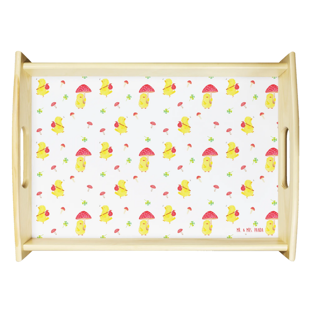 Serving tray chick toadstool kitchen tray, breakfast tray, tray, wooden tray, serving tray, Easter, Easter bunny, Easter greetings, Happy Easter, Toadstool, Lucky, Chicks