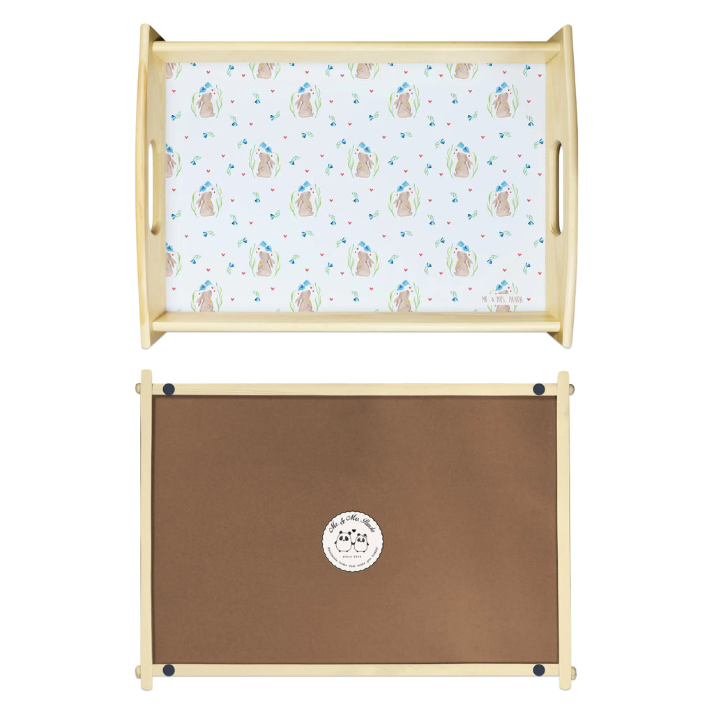 Serving tray Hare flower kitchen tray, wooden tray, breakfast tray, tray, serving tray, Easter, Easter bunny, hope, dreams, birth, Bunny, birthday, christening gift, rabbit, child's birthday, first child, pregnancy, baptism, child