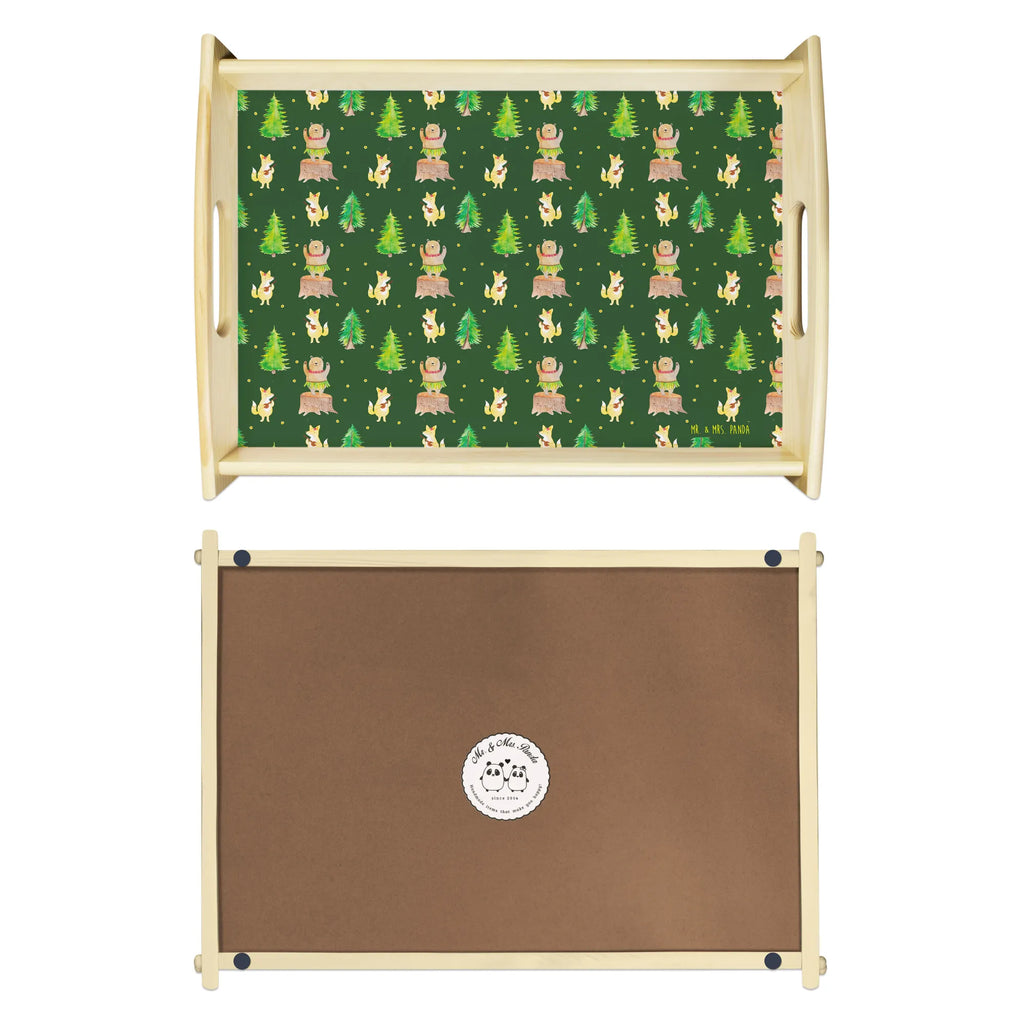 Serving tray forest animals Aloha kitchen tray, breakfast tray, serving tray, wooden tray, tray, small animals, cute, funny, cute animal motives, hand drawn, small world, funny sayings, good mood, happy, gifts, gift ideas, special gifts, animal lover, card, music, forest, rabbit, bear, dancing, life, laughter, forest animals, hedgehog, aloha