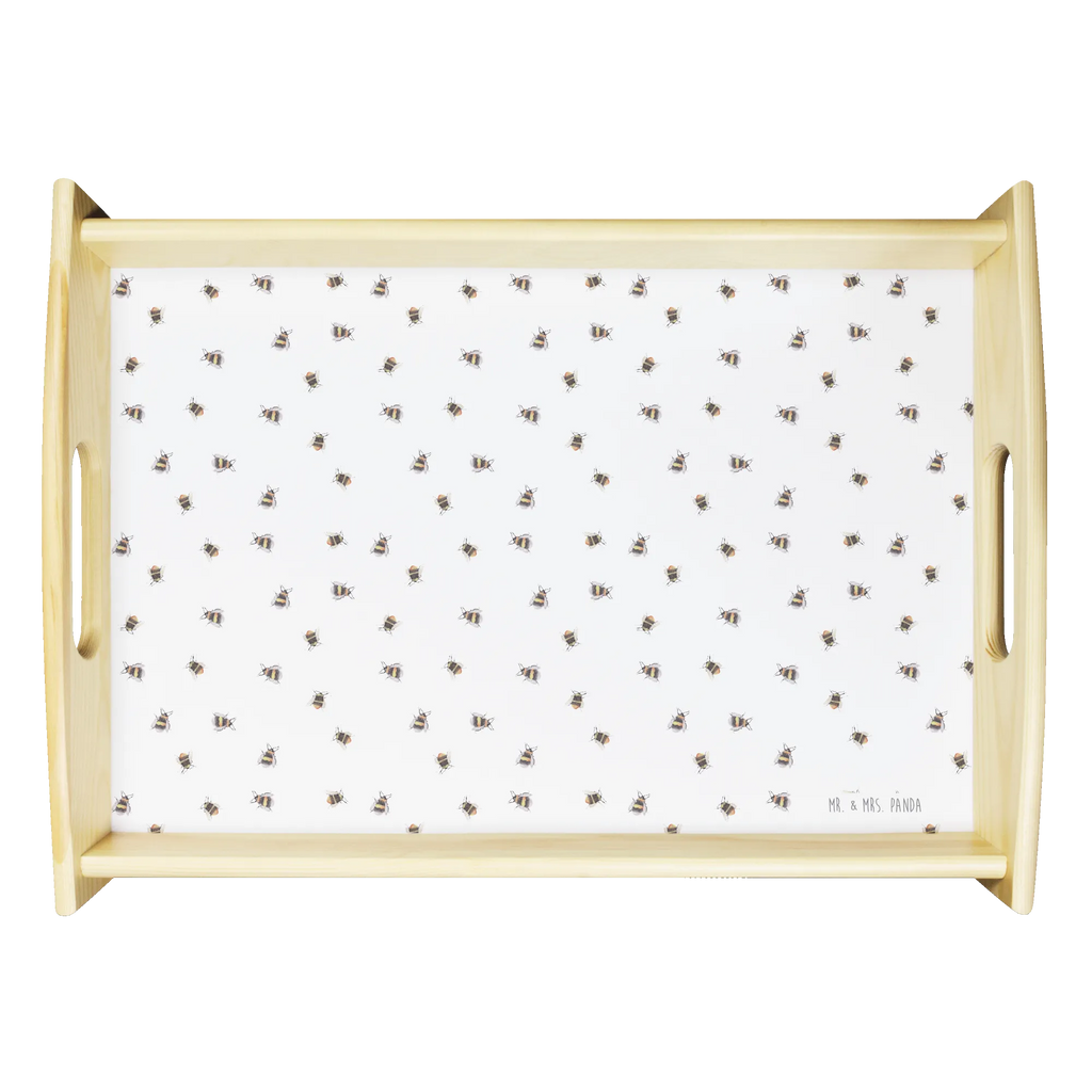 Serviertablett Hummel flauschig Muster Frühstückstablett, Tablett, Dekotablett, Serviertablett, Küchentablett, Holztablett, Tiermotive, Gute Laune, lustige Sprüche, Tiere, Flauschig, Blume, Hummel, Natur, Biene
