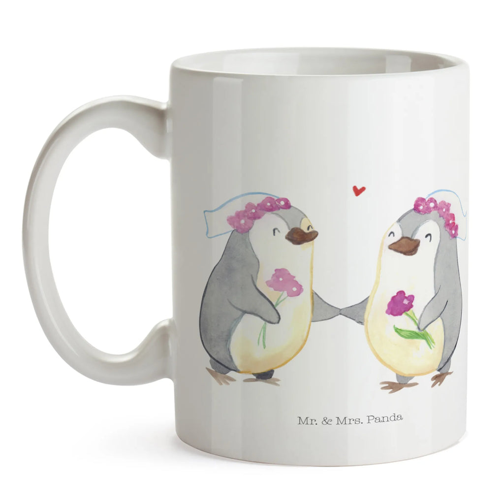 Tasse Pinguin Pärchen Lesbian Pride Tasse, Kaffeetasse, Teetasse, Bürotasse, Geschenktasse, Tasse mit Zitaten, Keramiktasse, Tasse mit Motiven, Porzellantasse, Hochzeit, Hochzeitsgeschenk, Ehe, Hochzeitsfeier, Trauung, Trauungsgeschenk, Hochzeitskarte, Verlobungsfeier, Verlobungsgeschenk, Hochzeitsgeschenkideen, Hochzeitsgeschenke für Brautpaar, Gleichgeschlechtliche Hochzeit