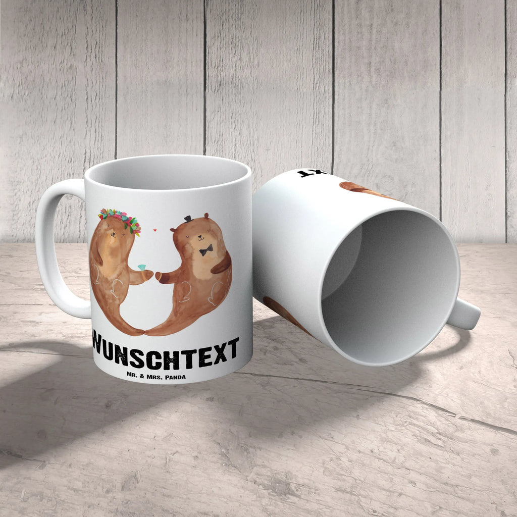 Personalisierte Tasse Hochzeitspaar Otter Drucken, Namen, Personalisiert, Tasse mit Namen, Personalisierte Tasse, Namenstasse, Tasse, Wunschname, Hochzeit, Hochzeitsgeschenk, Ehe, Hochzeitsfeier, Trauung, Trauungsgeschenk, Hochzeitskarte, Verlobungsfeier, Verlobungsgeschenk, Hochzeitsgeschenkideen, Hochzeitsgeschenke für Brautpaar, Geschenk zur Hochzeit, Hochzeitstag
