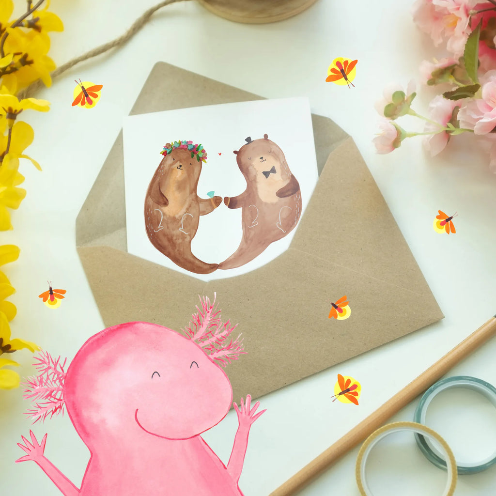 Personalised greetings card Marriage otter Wedding, marriage, gifts, wedding, wedding gift, wedding day, wedding ceremony