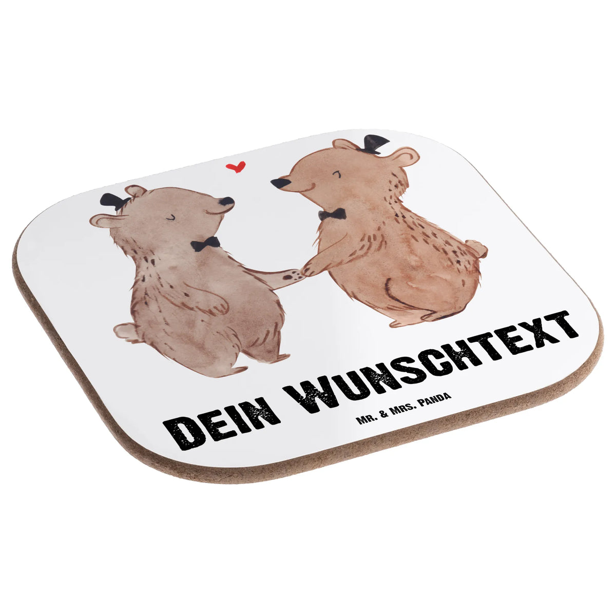Personalised coaster bears gay pride Wedding, marriage, gifts