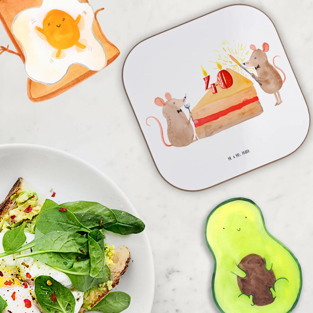 Quadratische Untersetzer 40. Geburtstag Mäuse Kuchen Bierdeckel, Getränkeuntersetzer, Tassen Untersetzer, Untersetzer Gläser, Untersetzer für Gläser, Glasuntersetzer, Korkuntersetzer, Untersetzer, Untersetzer aus Holz, Holzuntersetzer, Untersetzer Holz, Untersetzer Design, Geburtstag, Geburtstagsgeschenk, Geschenk, Maus, Happy Birthday, Geburtstage, Geburtstagsfeier